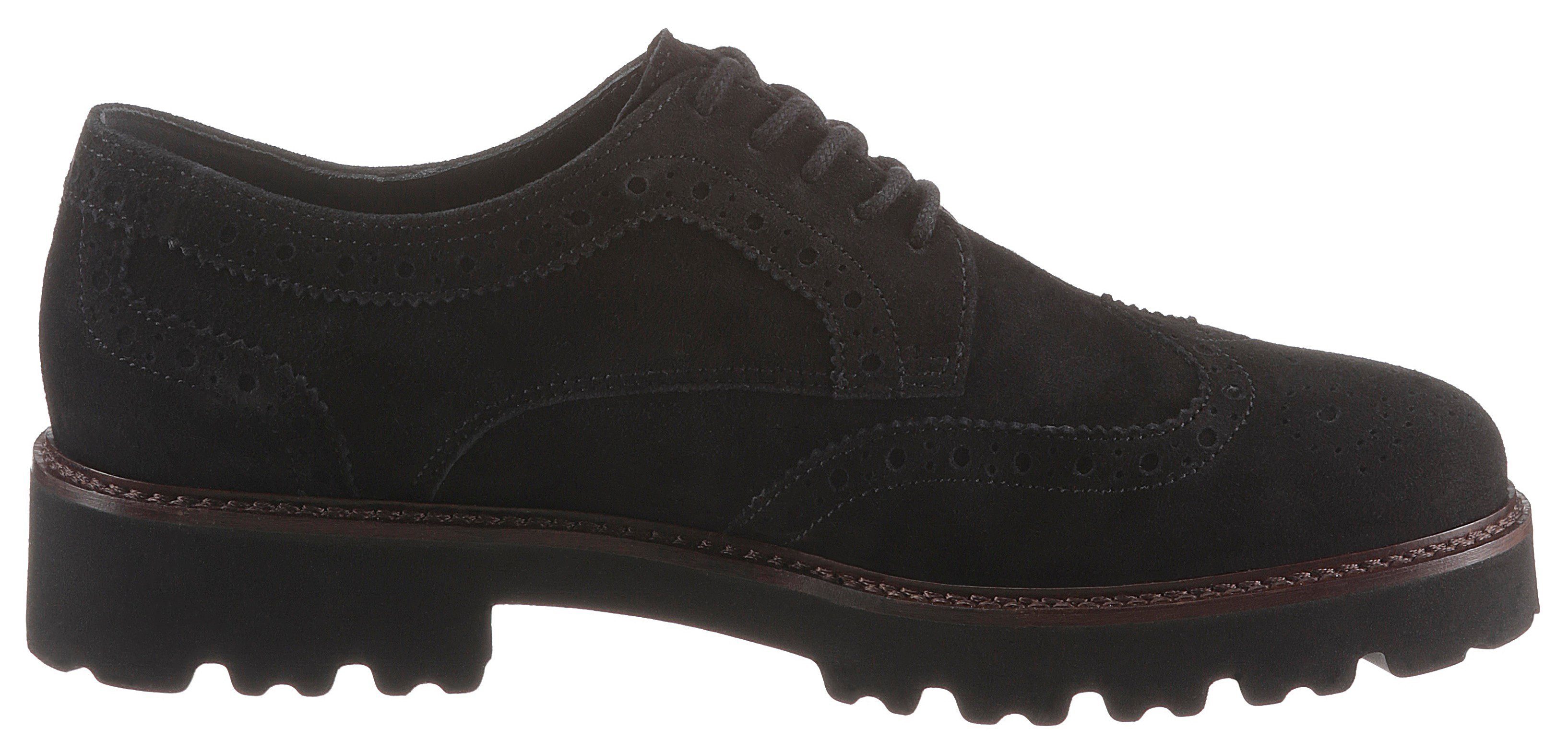 Gabor Veterschoenen met subtiele lyrische perforatie, vrijetijdsschoen, lage schoen, veterschoen