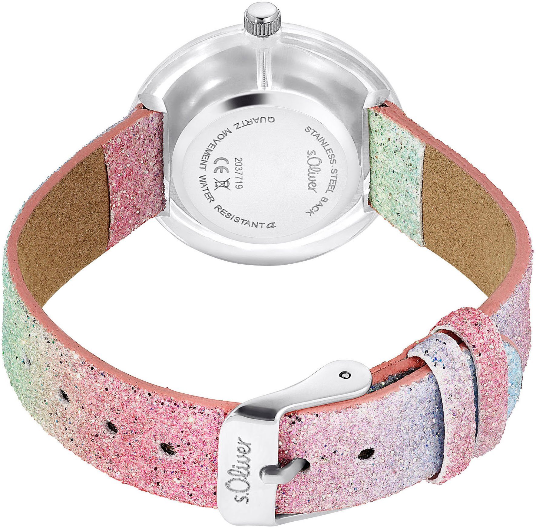 s.Oliver Kwartshorloge Polshorloge, kinderhorloge, meisjeshorloge, sterren, ideaal ook als cadeau
