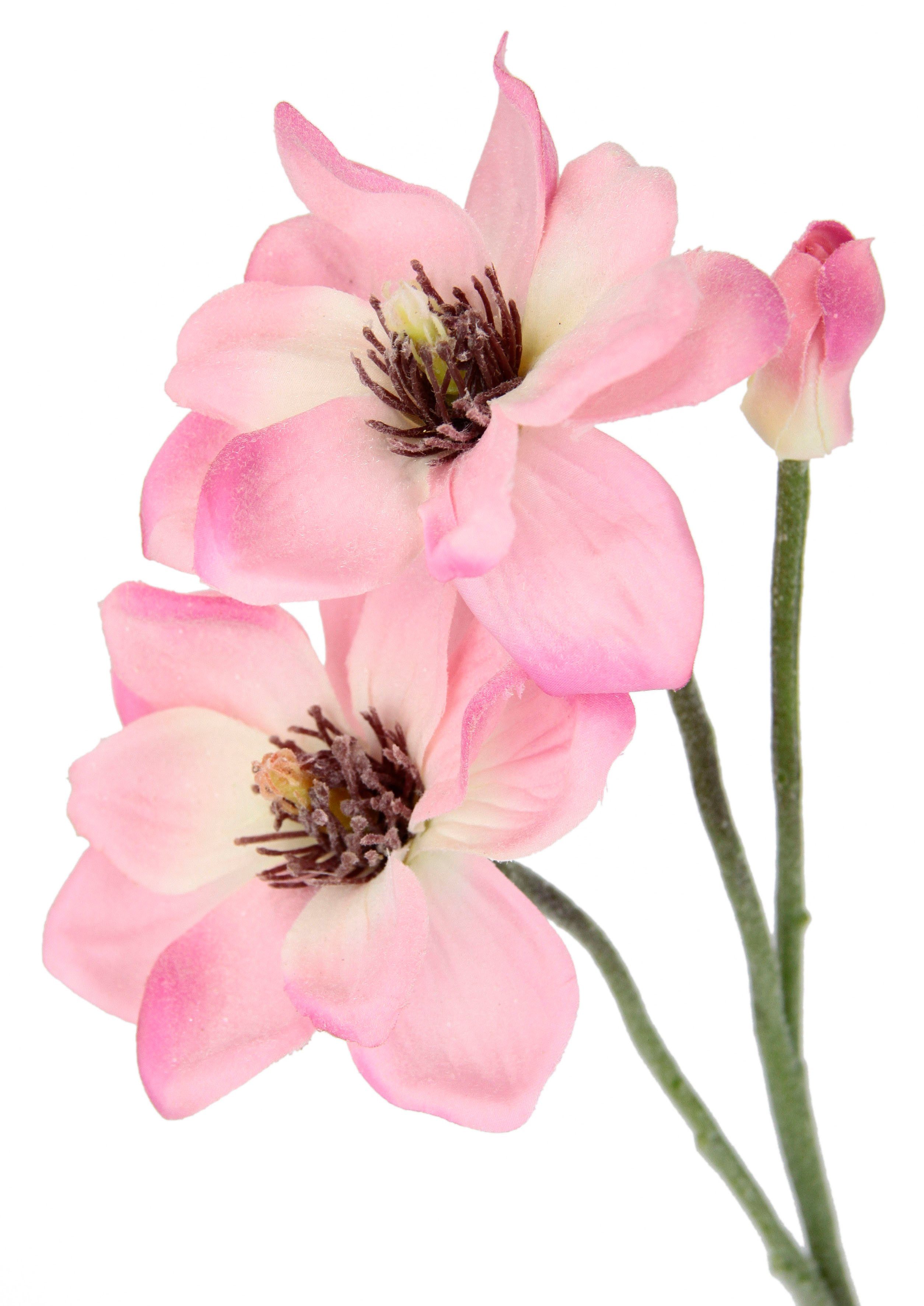 I.GE.A. Kunstbloem MAGNOLIE Kunstmatige magnolientak, 3-delige set (3 stuks)