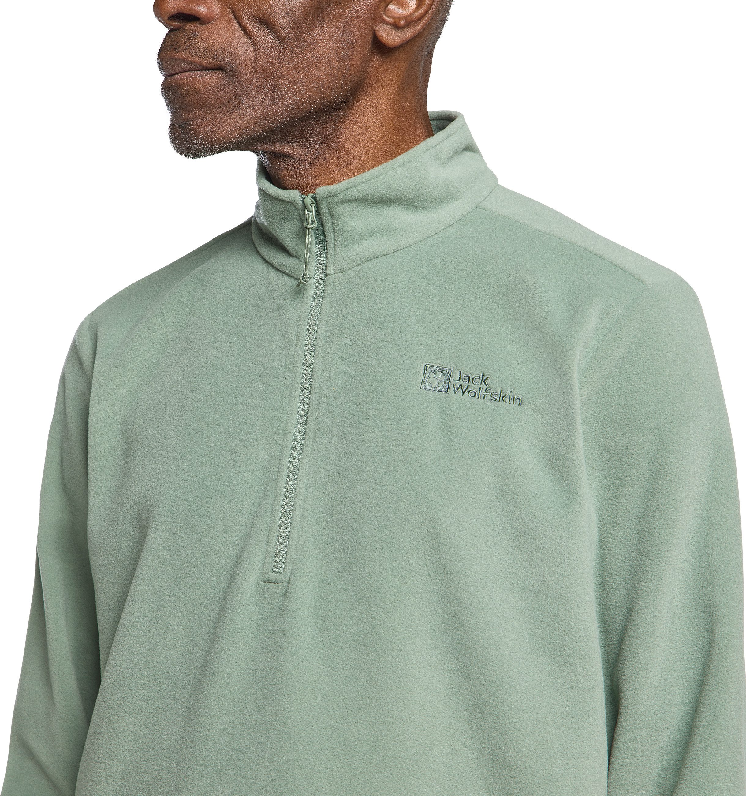 Jack Wolfskin Fleecetrui TAUNUS HZ M van gerecycled polyester, ademend