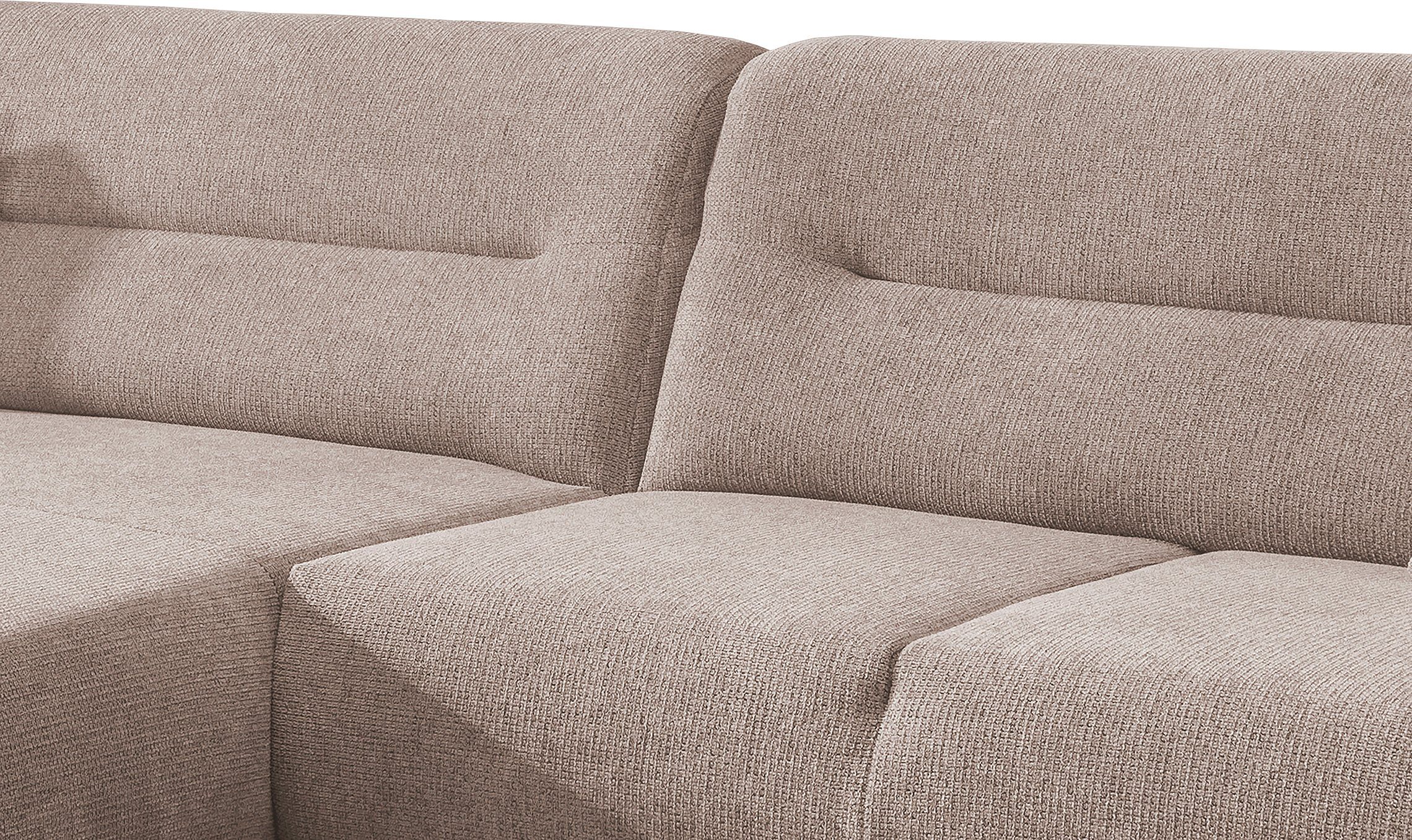 INOSIGN Hoekbank Drago, elegant en tijdloos, comfortabel, houten voet, L-vorm
