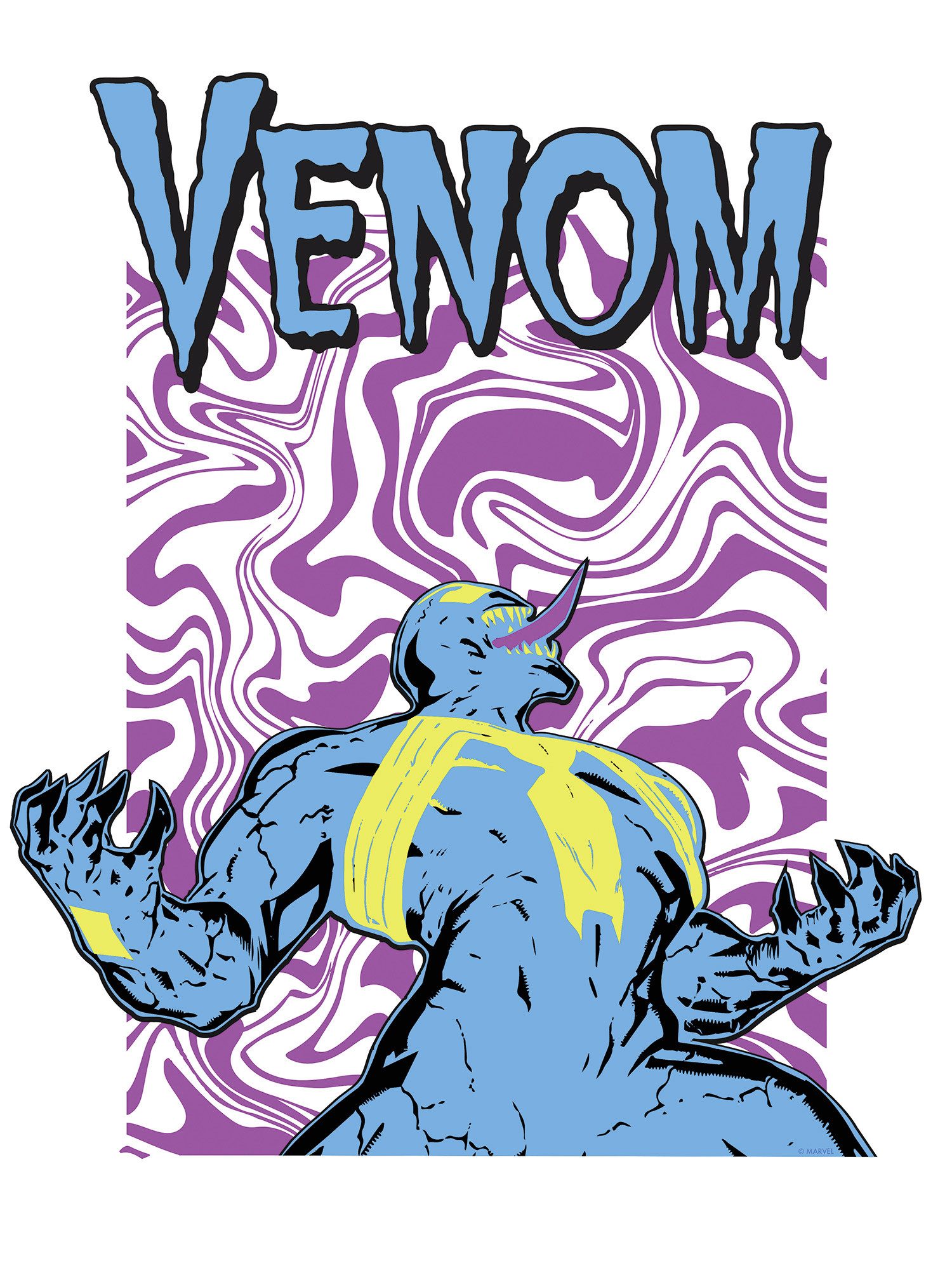 Komar Artprint Marvel Venom Colourful Scream 300 x 280 cm (breedte x hoogte) - behang, vlies, woonkamer, slaapkamer (1 stuk)