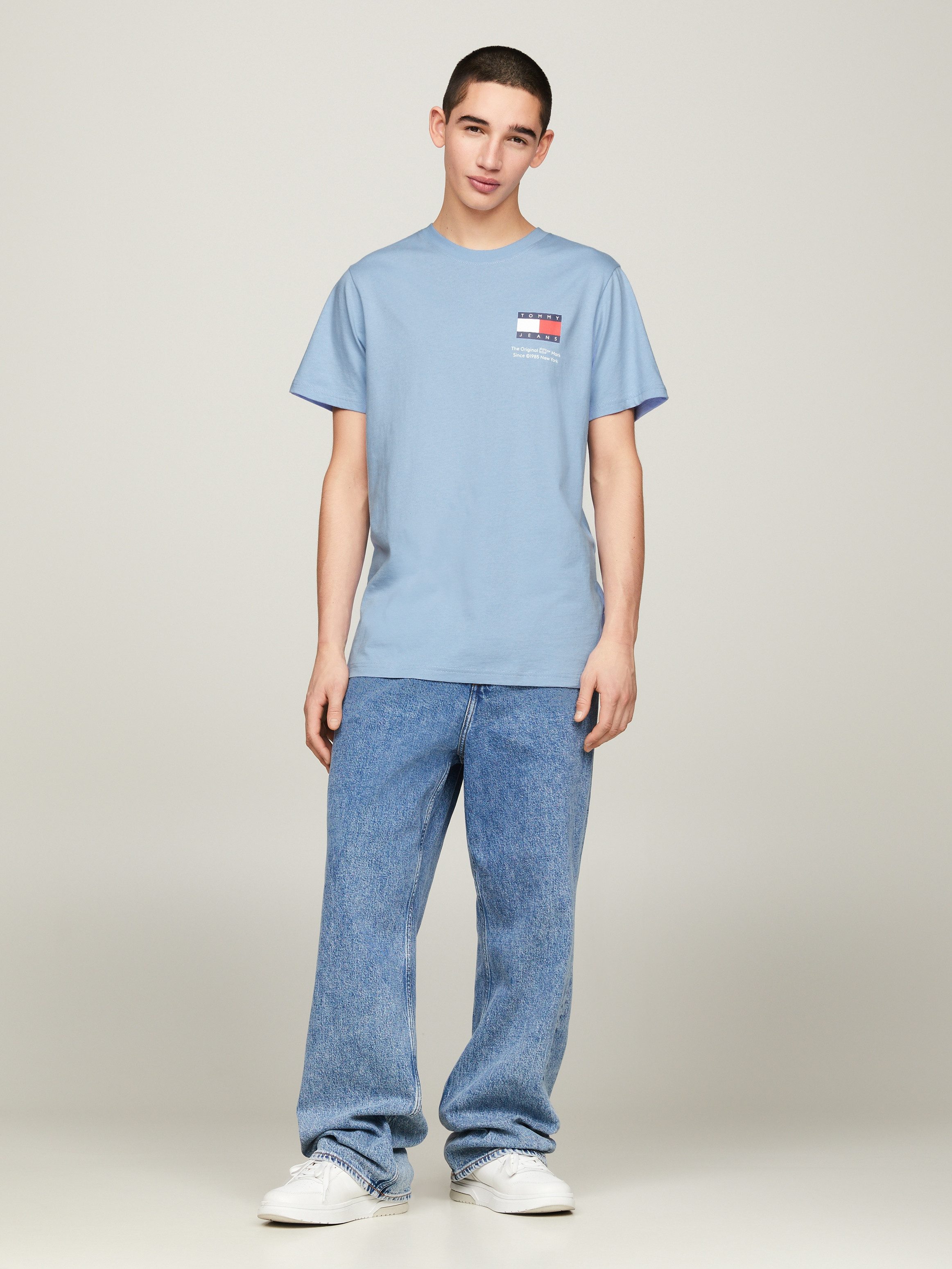 TOMMY JEANS T-shirt TJM SLIM ESSENTIAL FLAG TEE EXT