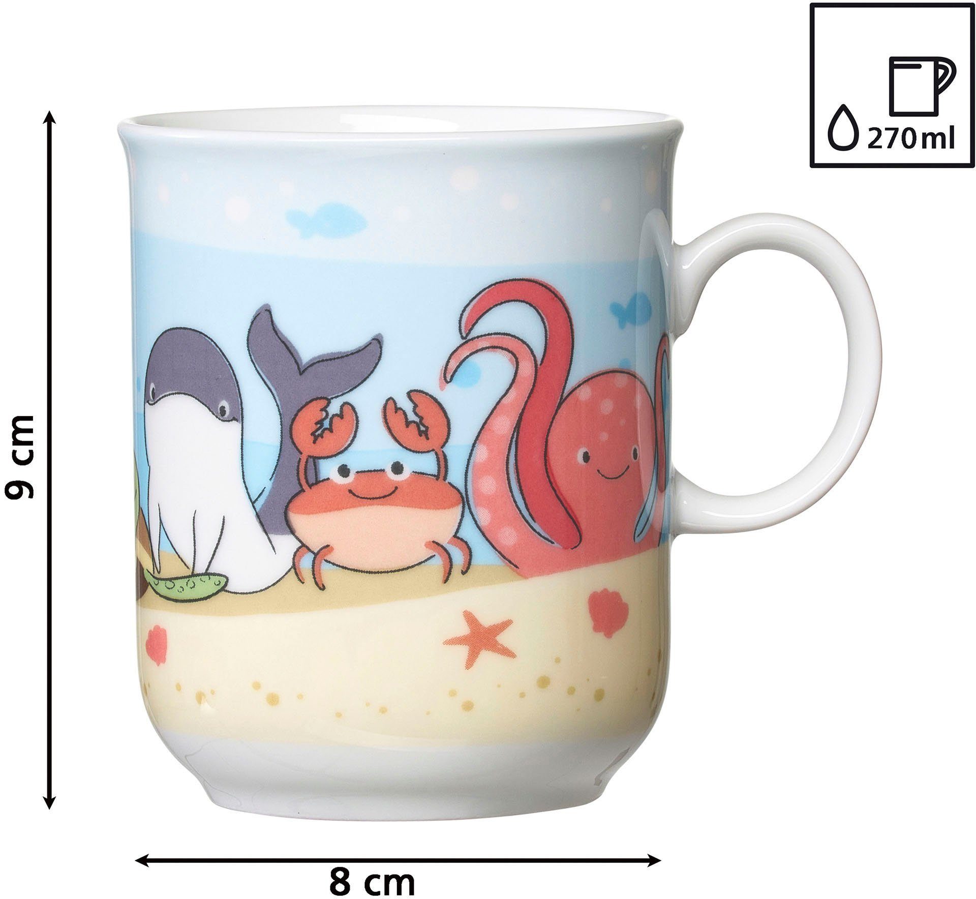 Ritzenhoff & Breker Kinderservies-set Onderwaterwereld in decoratieve geschenkdoos (set, 3-delig)