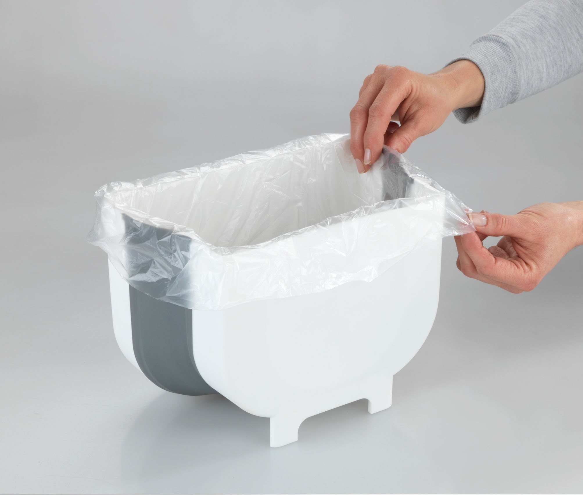Beweging Geit meest WENKO Vuilnisemmer Fago 5 liter, opvouwbare vuilnisemmer voor keukenafval,  kunststof online kopen | OTTO