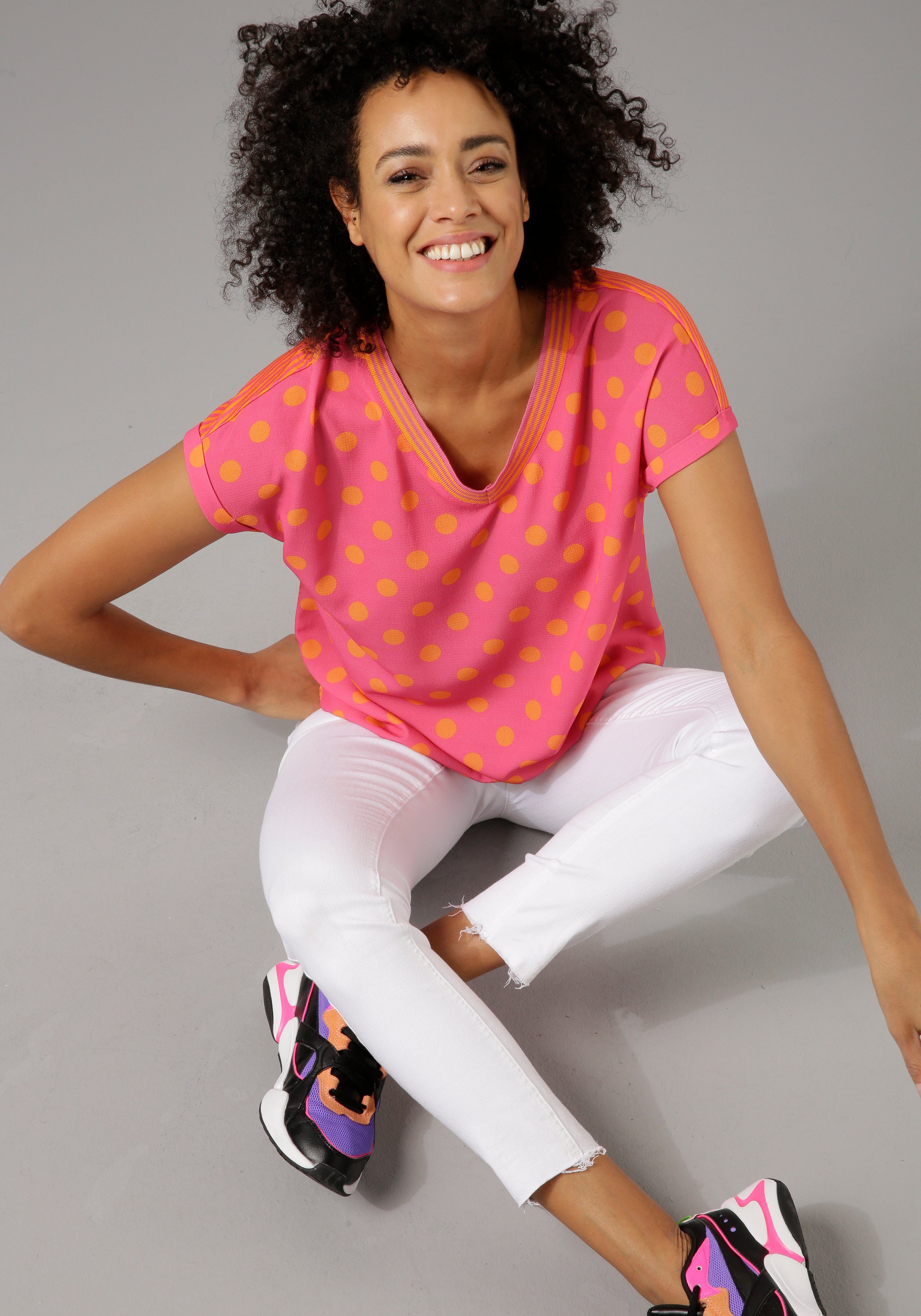 Aniston CASUAL T-shirt materiaal- en motievenmix
