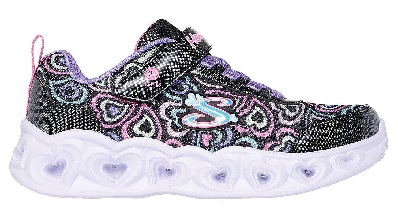 Skechers Sneakers HEART LIGHTS Blinkende schoen met hart-loopzool, maat sjabloon te downloaden