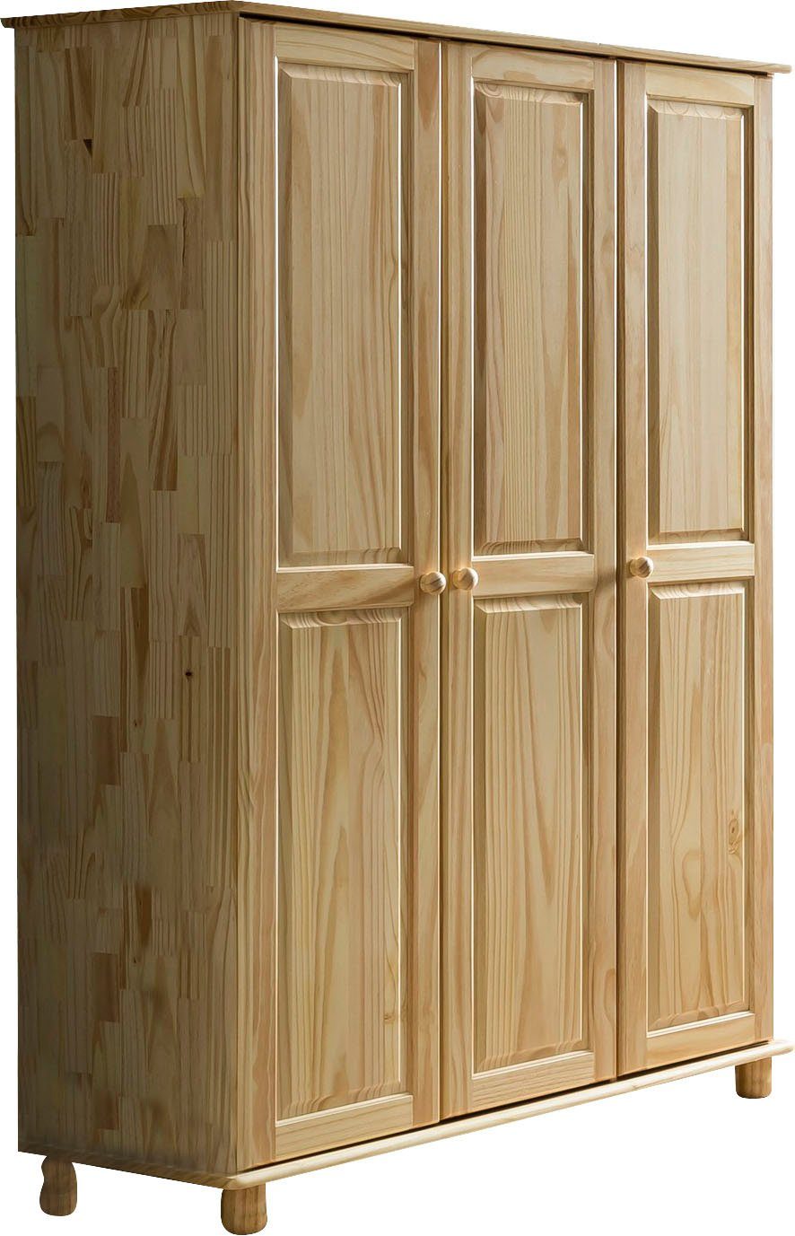 Home affaire Kledingkast Chur Gemaakt van massief grenenhout kledingkasten beige