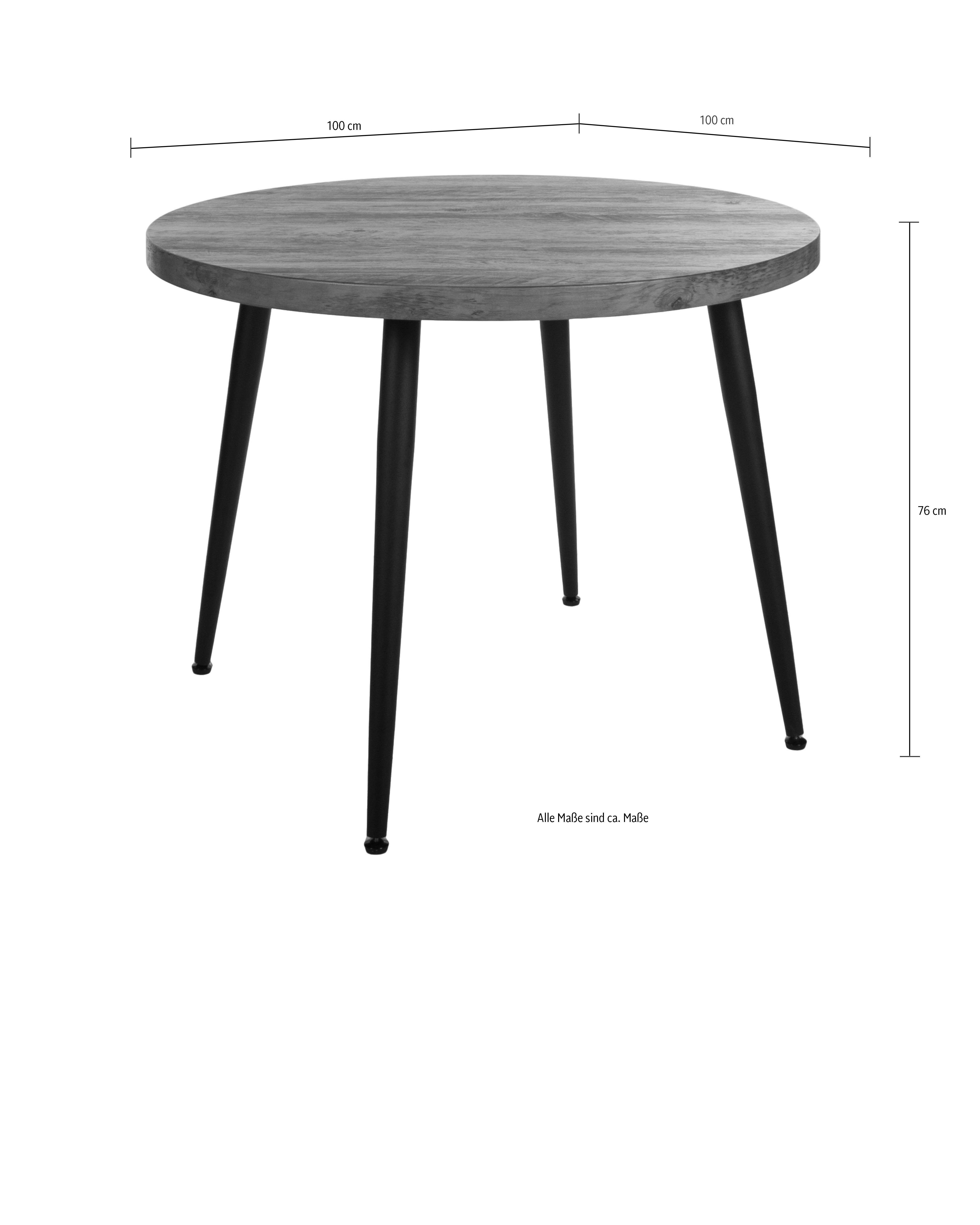 Duo Collection Eettafel Marla tafel Massief metalen frame, draagvermogen tot 100 kg
