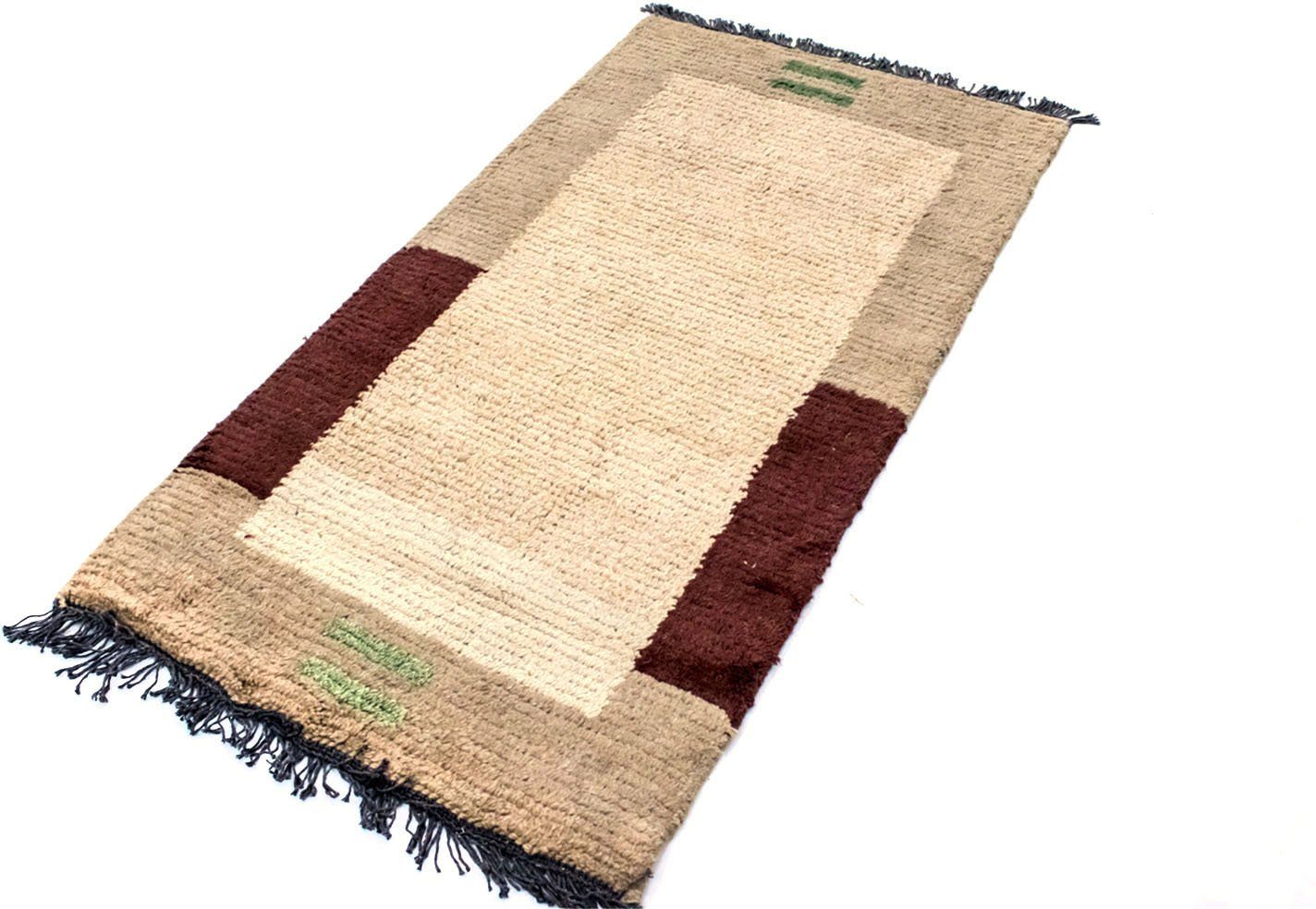 Morgenland Wollen kleed Nepal vloerkleed met de hand geknoopt beige