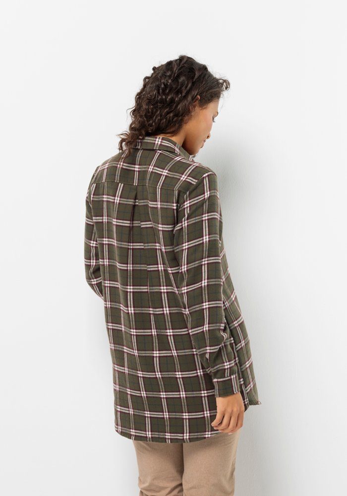 Jack Wolfskin Flanellen blouse MORGENLUFT SHIRT W