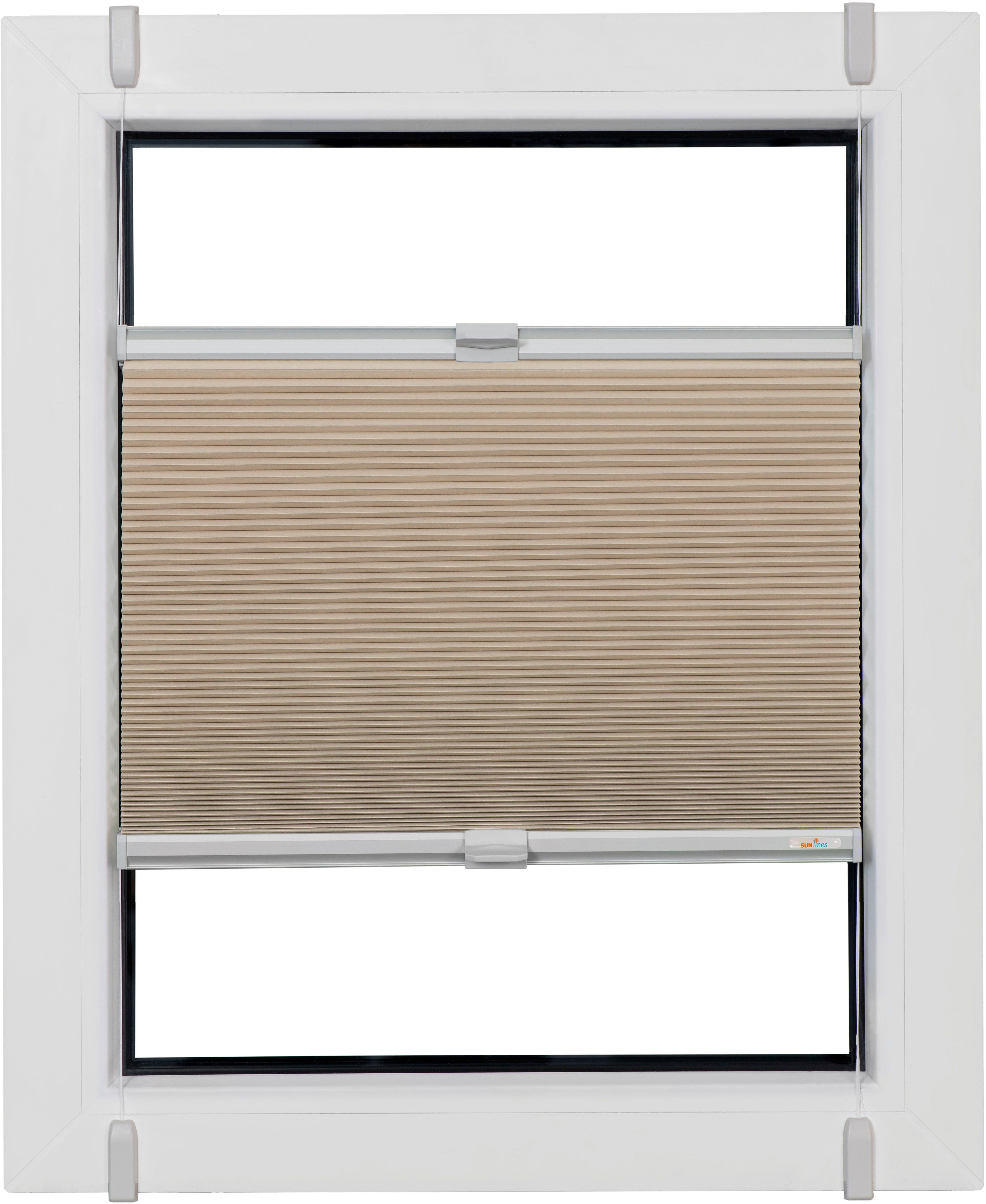 sunlines Plisségordijn met honingraatstructuur One Size Style Honeycomb VD Accessoirekleur grijs, om te klemmen (1 stuk)
