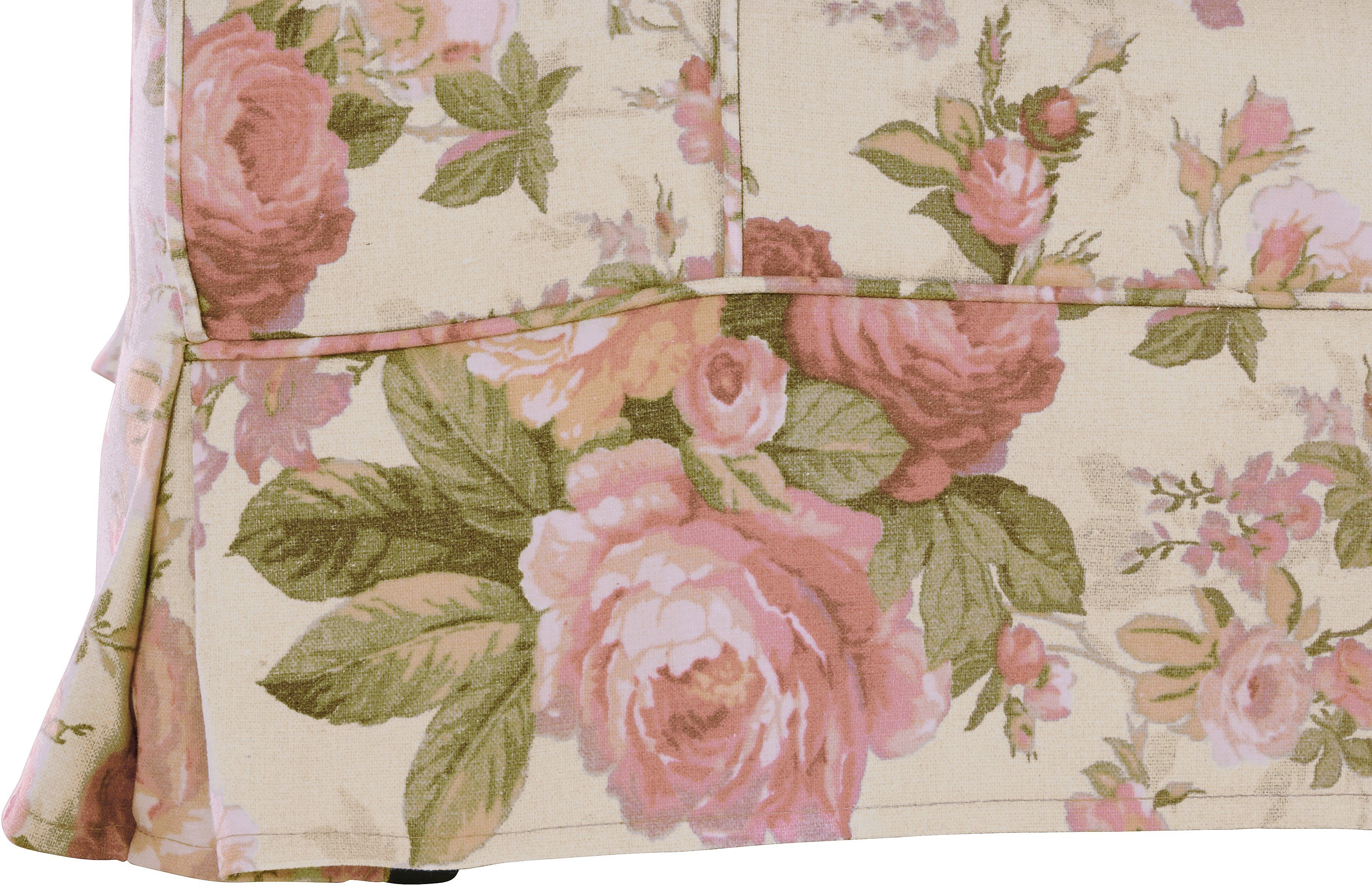 Home affaire Fauteuil Shadmoor Hoezen-look, in uni of met bloemenprint, passend bij de Shadmoor-serie