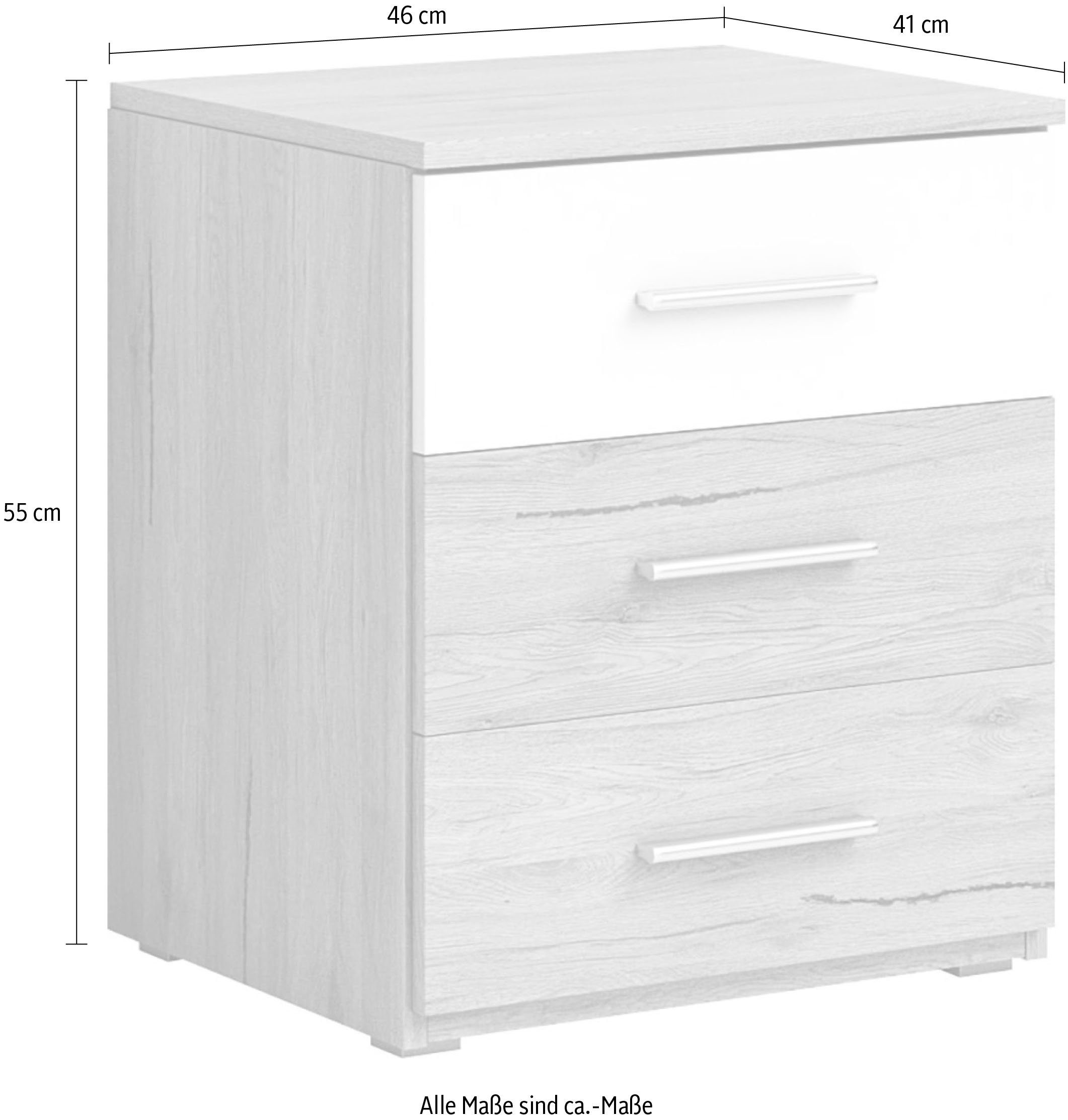 INOSIGN Nachtkastje Beta breedte 46 cm, moderne nachtkast