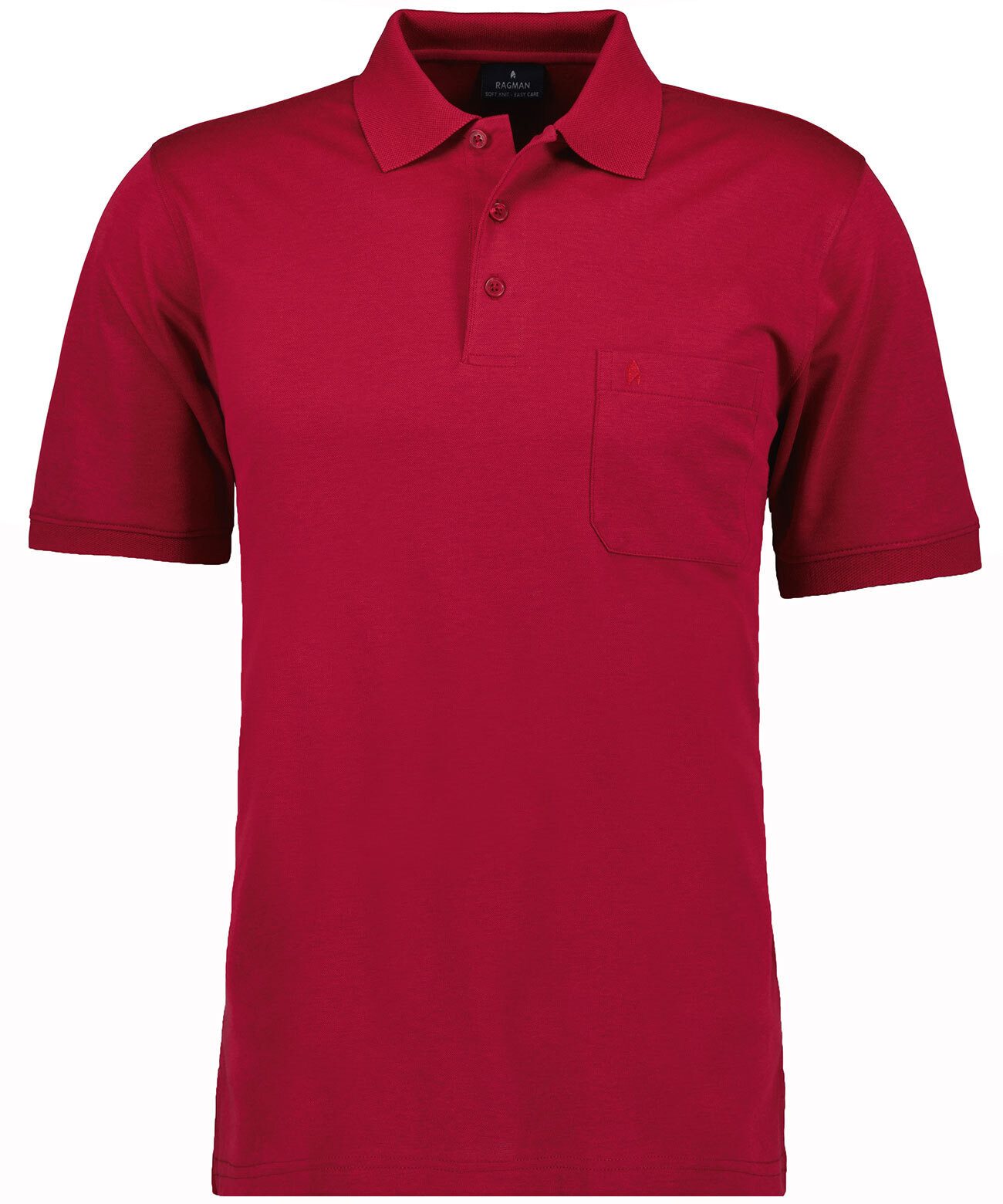 RAGMAN Lang shirt heren t-shirts maat 102 rood