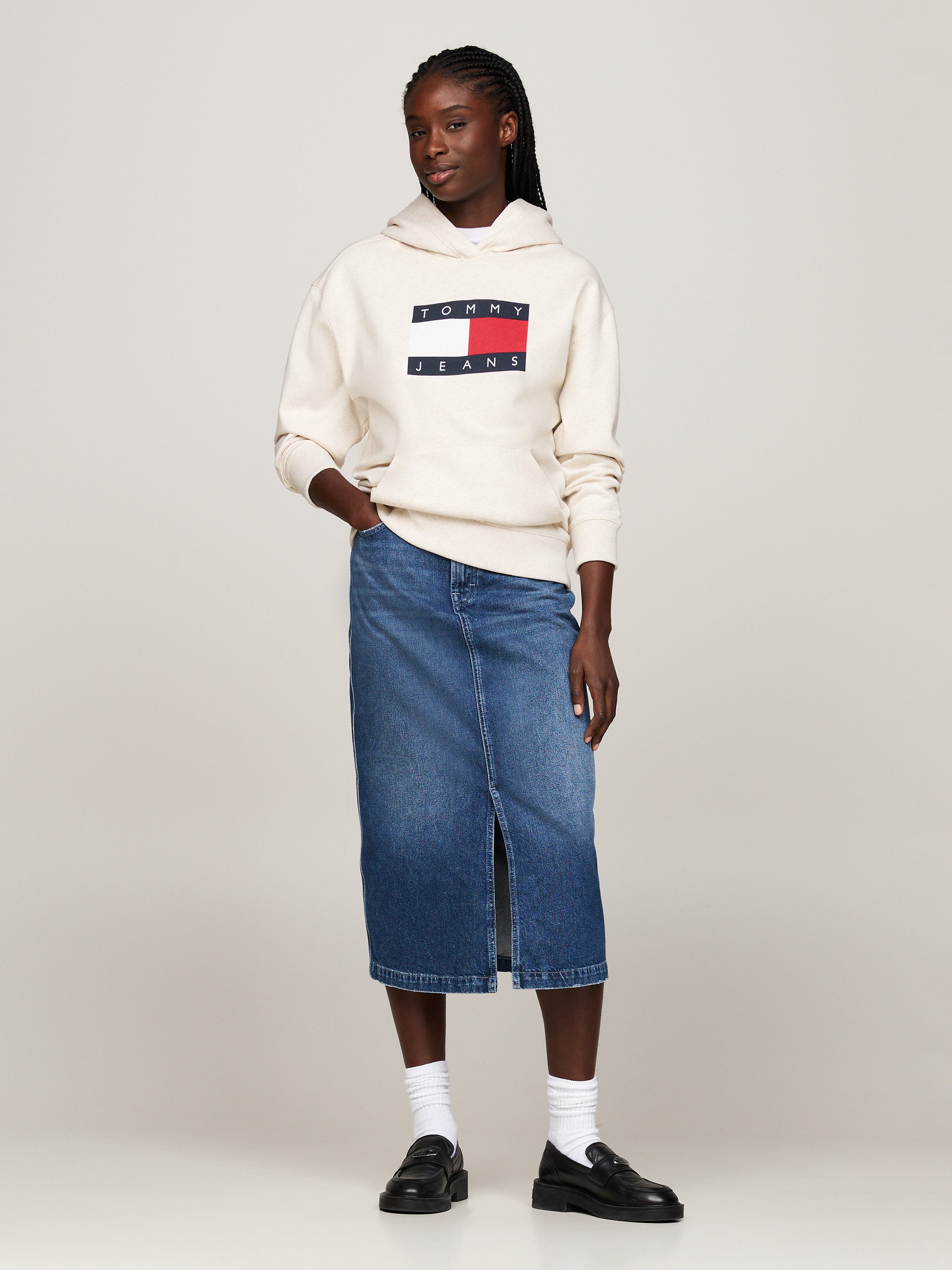 TOMMY JEANS Hoodie met groot logo