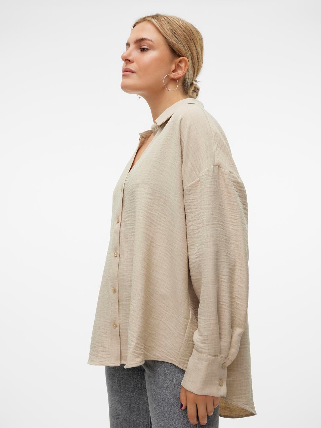 Vero Moda Blouse met lange mouwen VMMELANEY QUEENY LS SHIRT WVN NOOS