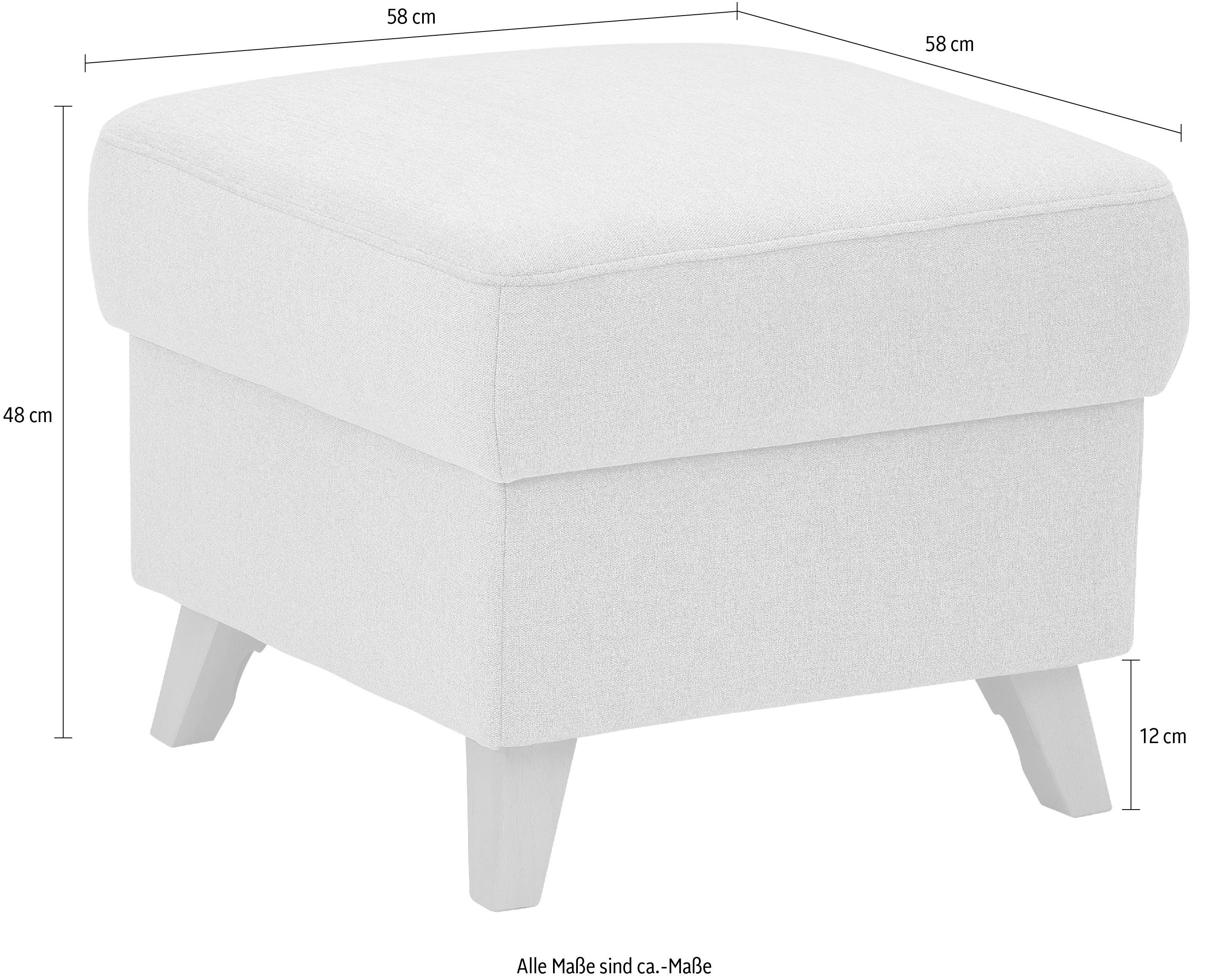Home affaire Hocker met bergruimte Westerland in vele soorten bekleding en kleuren, ook in luxe-microvezel geïmpregneerd