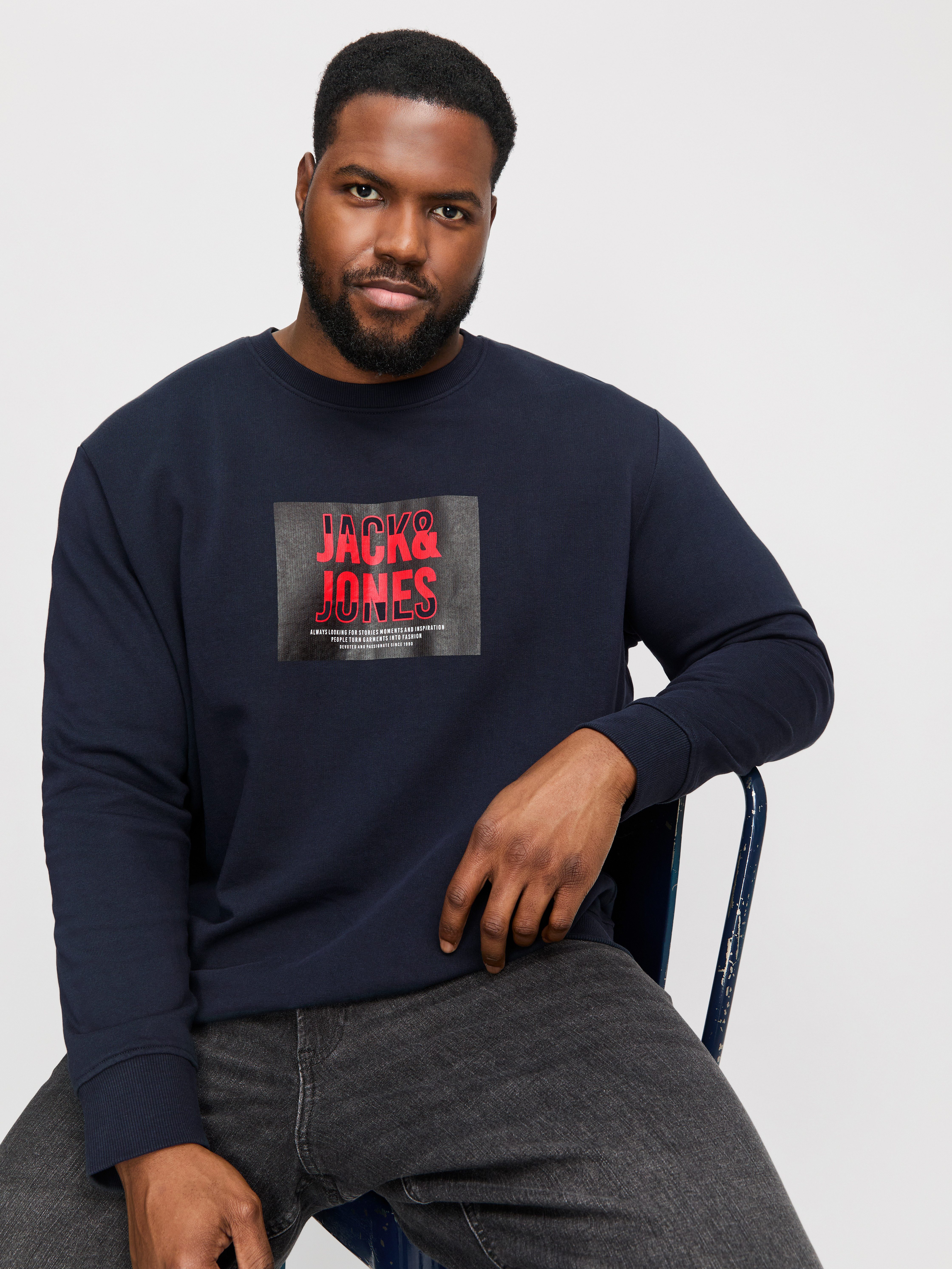Jack & Jones PlusSize Sweatshirt JJHUDSON SWEAT CREW NECK PLS