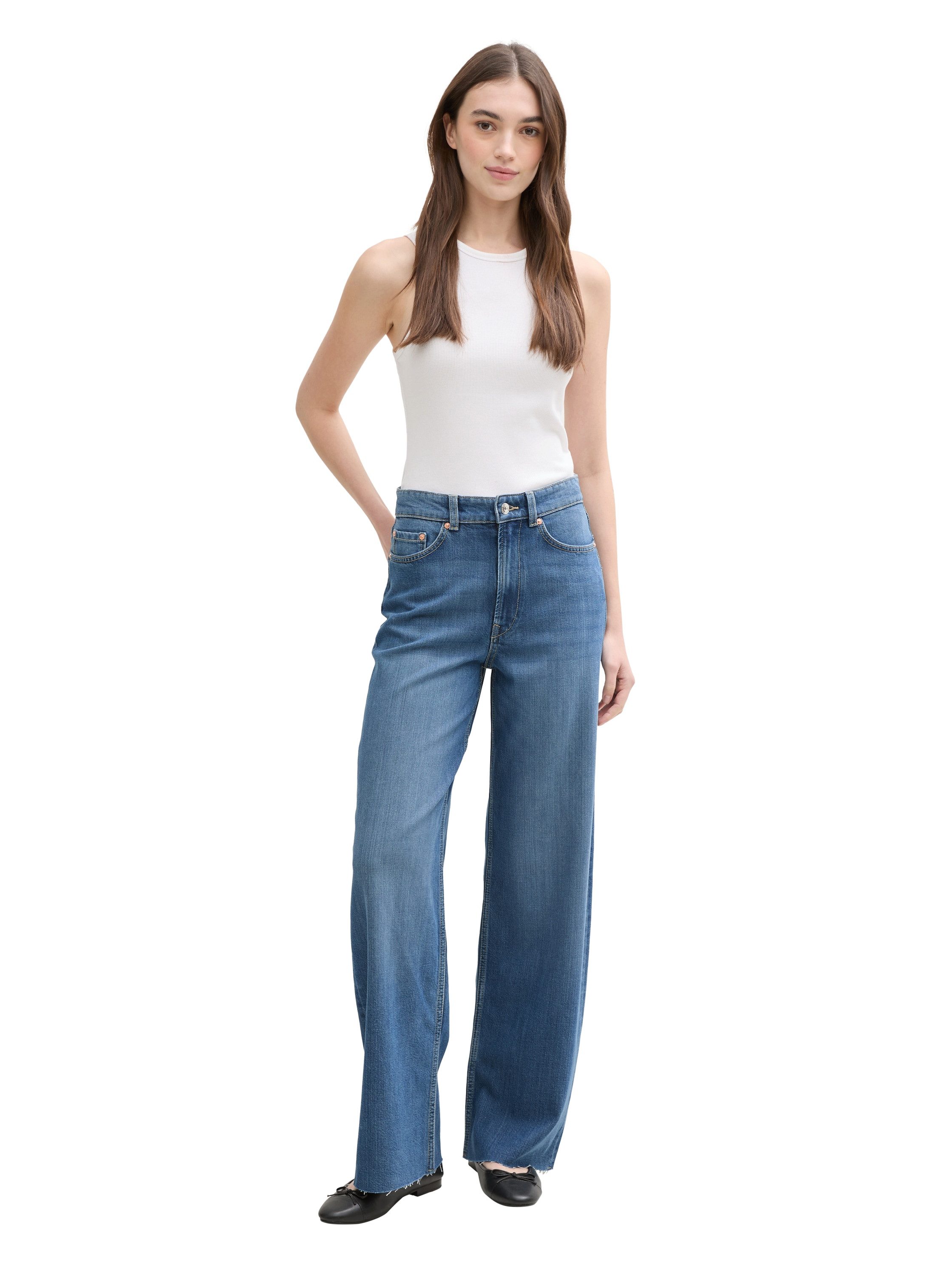 Tom Tailor Denim Wijde jeans met stretch