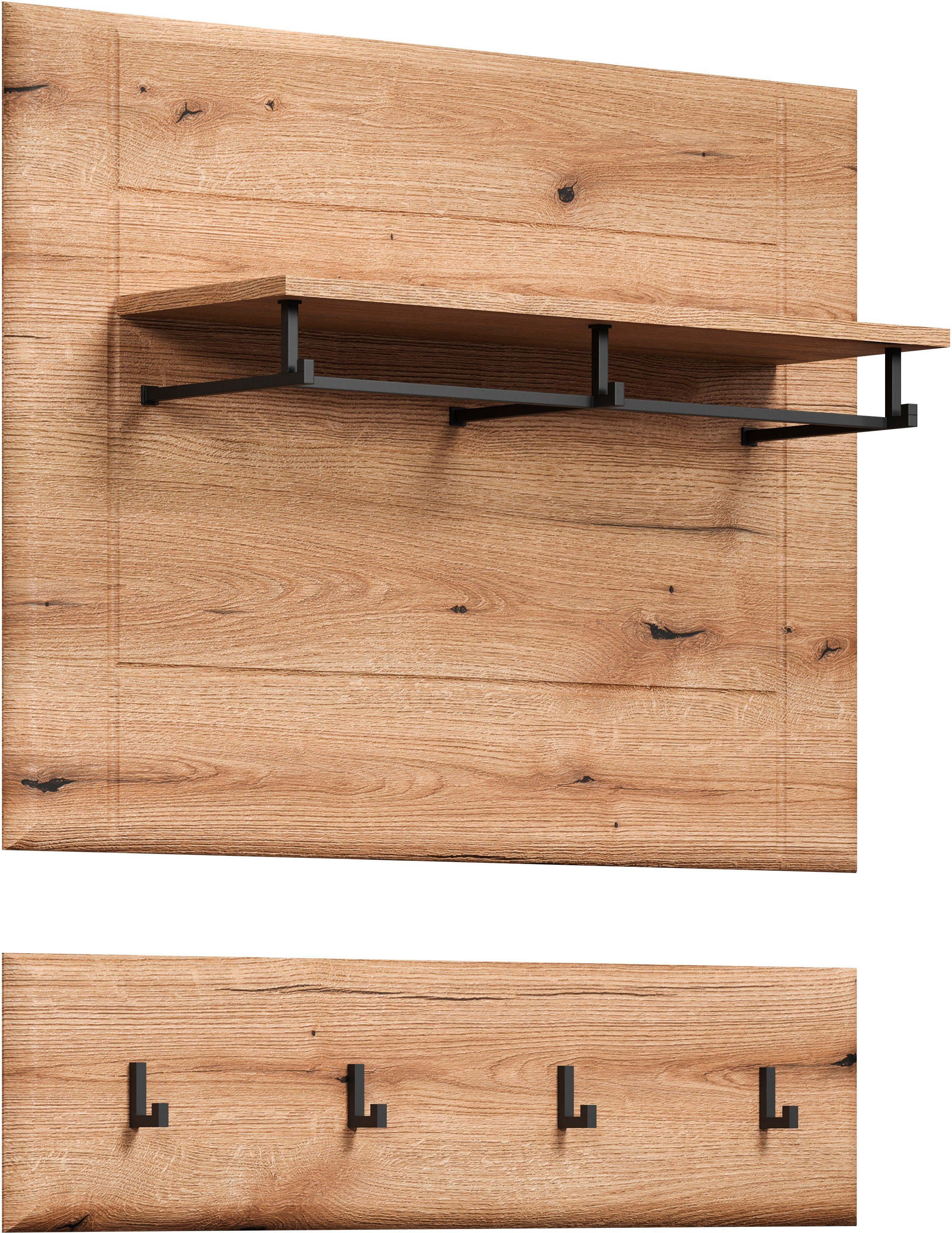 INOSIGN Wandrek Graz Afmetingen (B/H/D in cm): (91/70/26) - kleur: wit hoogglans en eik (1 stuk)