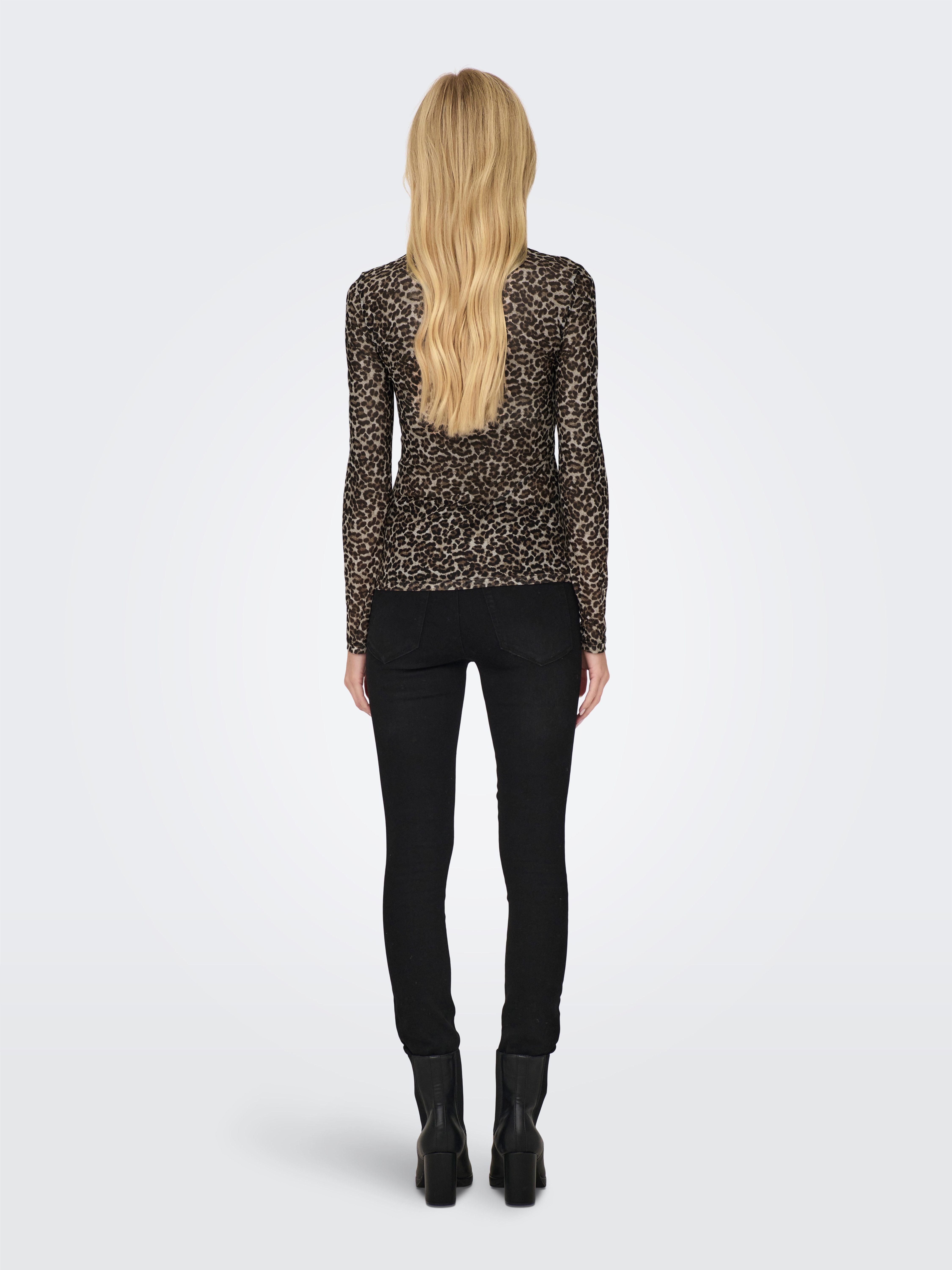 Only Shirt met lange mouwen ONLERICA LIFE MESH L/S TOP JRS NOOS