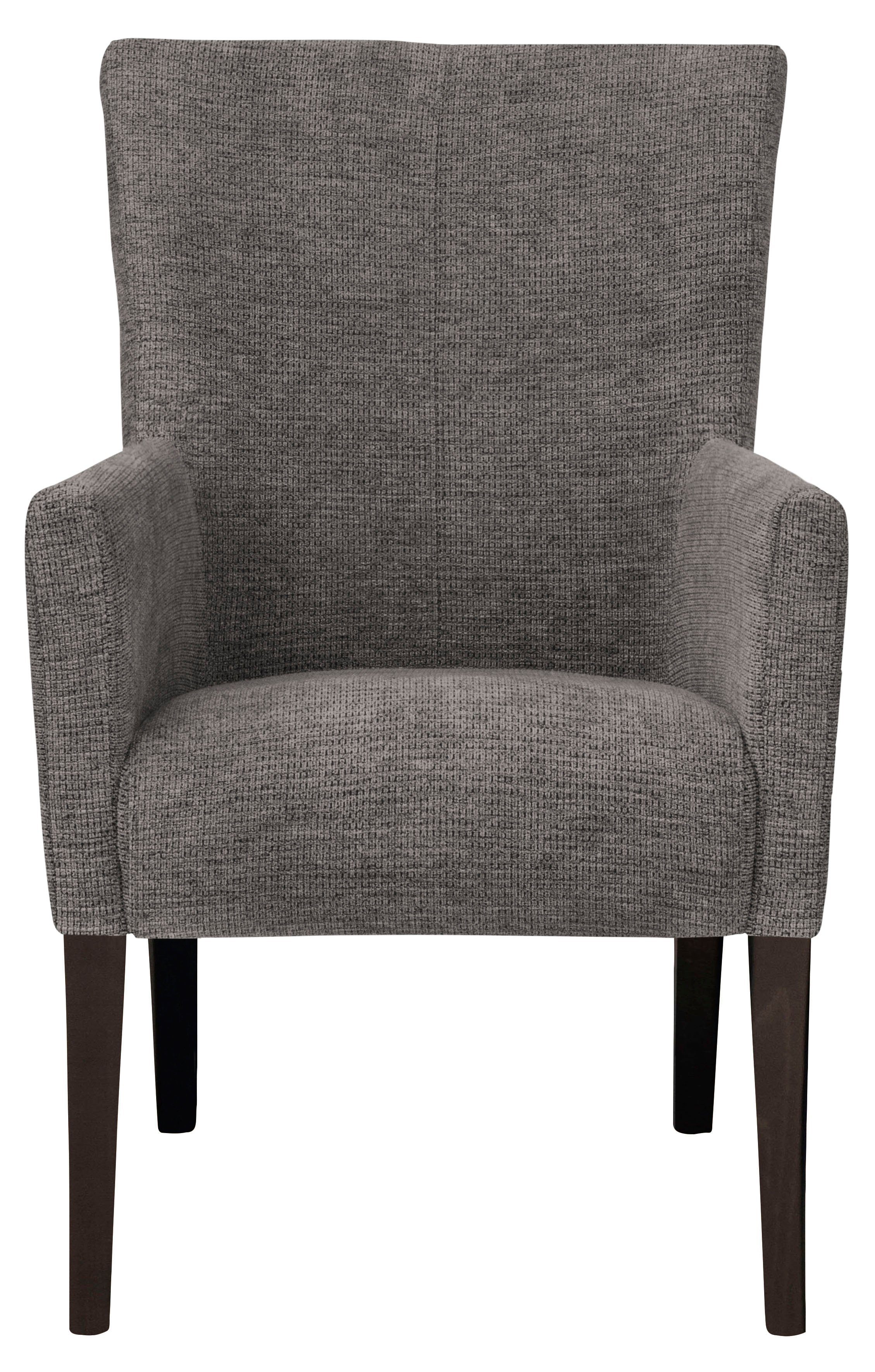 Home affaire Eetkamerstoel King Gestoffeerde stoel, fauteuil, massief houten frame