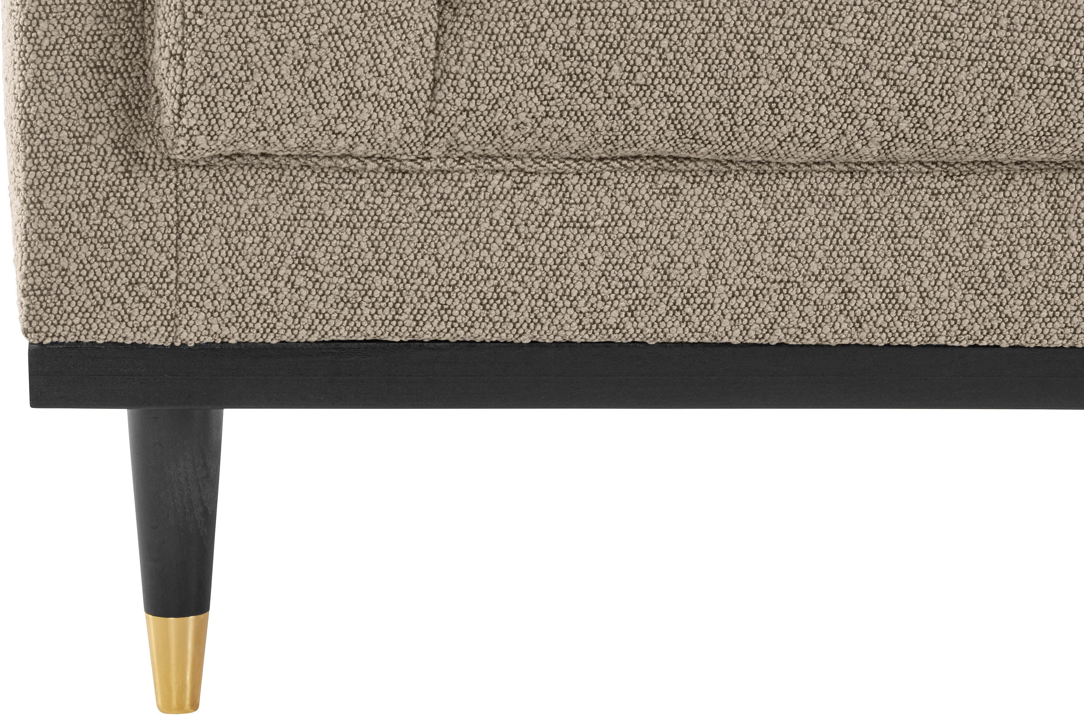 Guido Maria Kretschmer Home&Living Cocktailfauteuil Chamby New stoel bouclé-structuurbekleding met stiksels bij de leuning