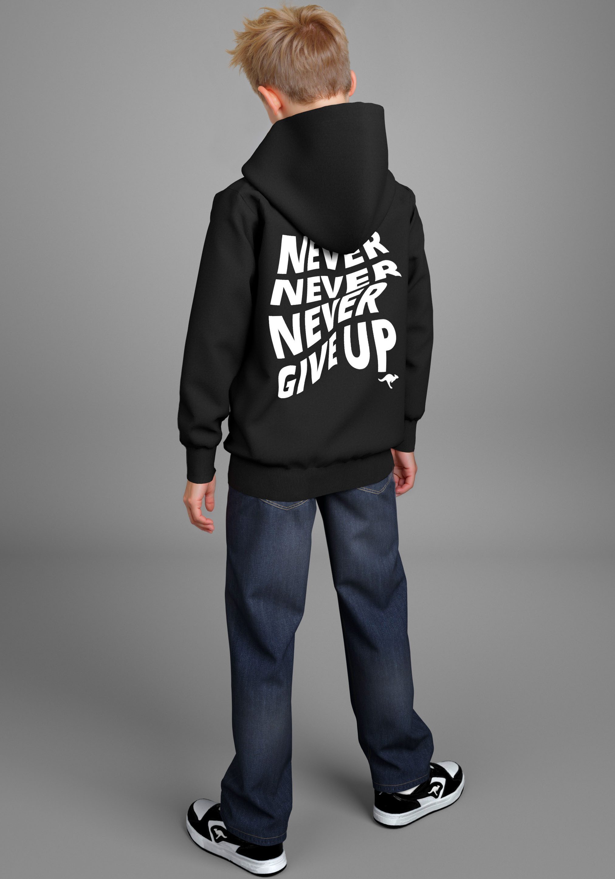 KangaROOS Hoodie Never give up