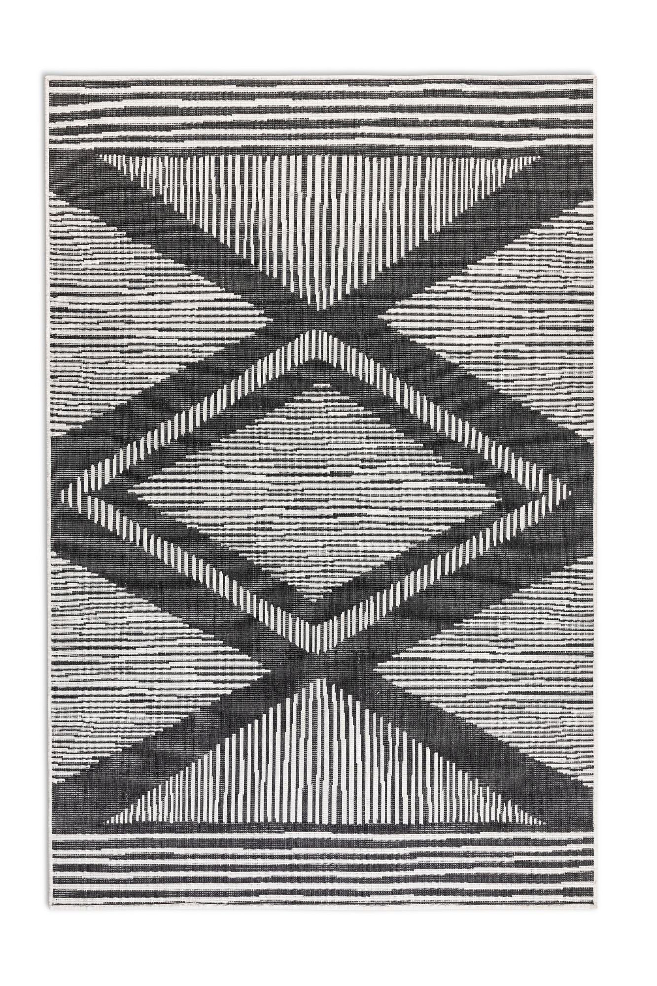 ELLE DECORATION Vloerkleed Rhombus, In- en Outdoor Vlakweefsel, binnen- en buitengebruik, modern, omkeerbaar tapijt, balkon, woonkamer