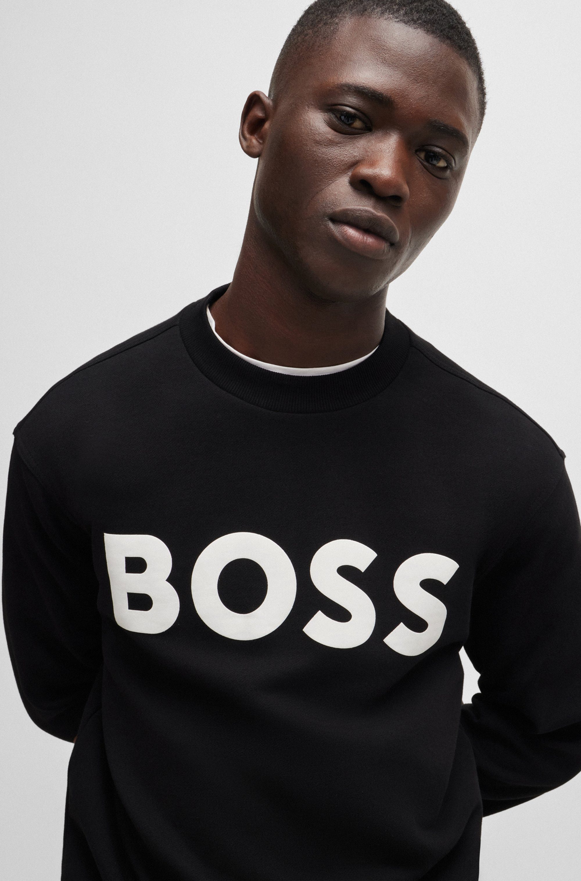 Boss Orange Sweatshirt WeBasicCrew met een ronde hals
