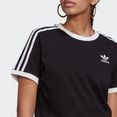 adidas originals t-shirt adicolor classics 3-stripes zwart