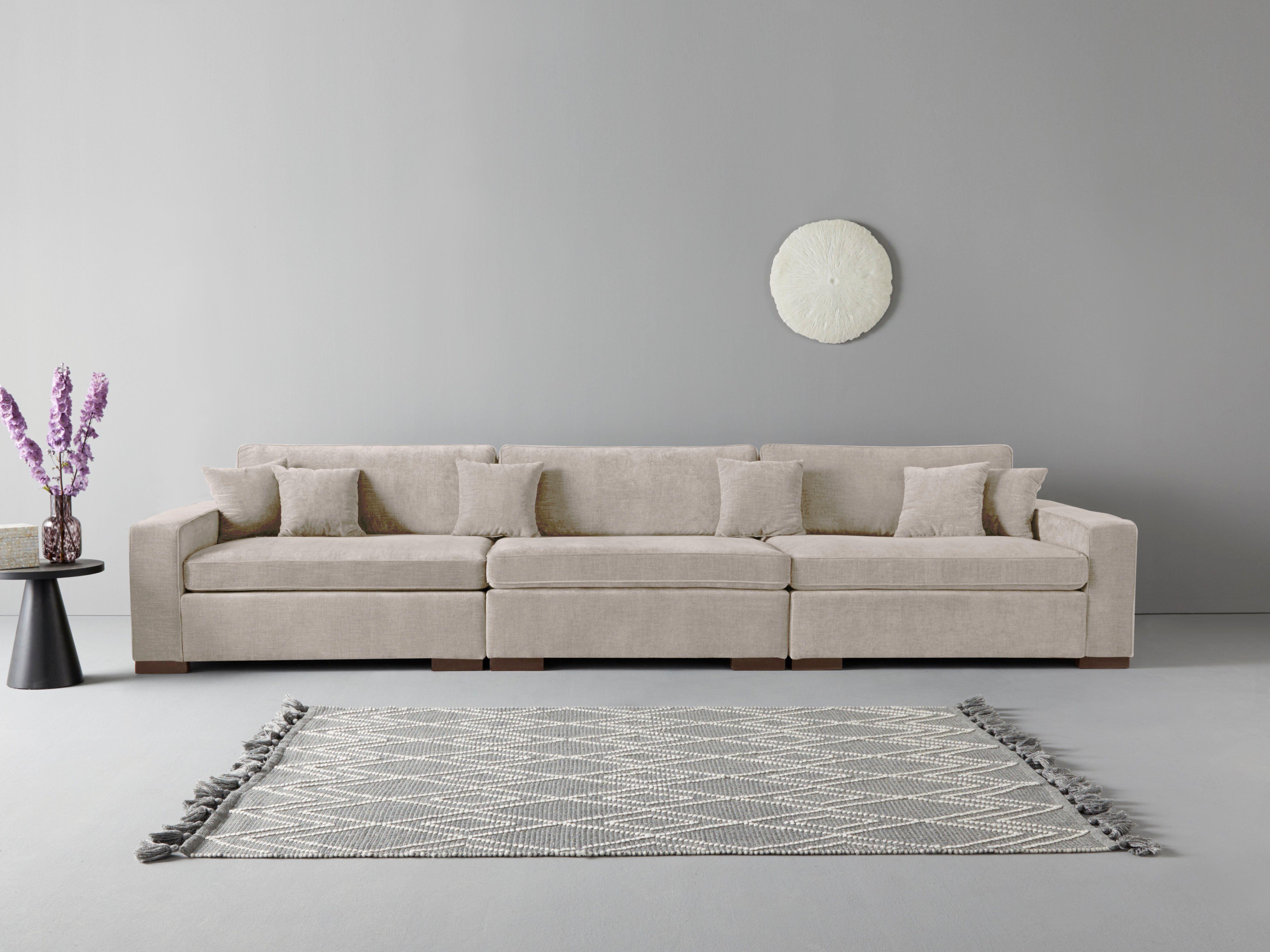 Guido Maria Kretschmer Home&Living 3-zitsbank Skara XXL Loungebank XXL met binnenveringsinterieur, in vele overtrekkwaliteiten