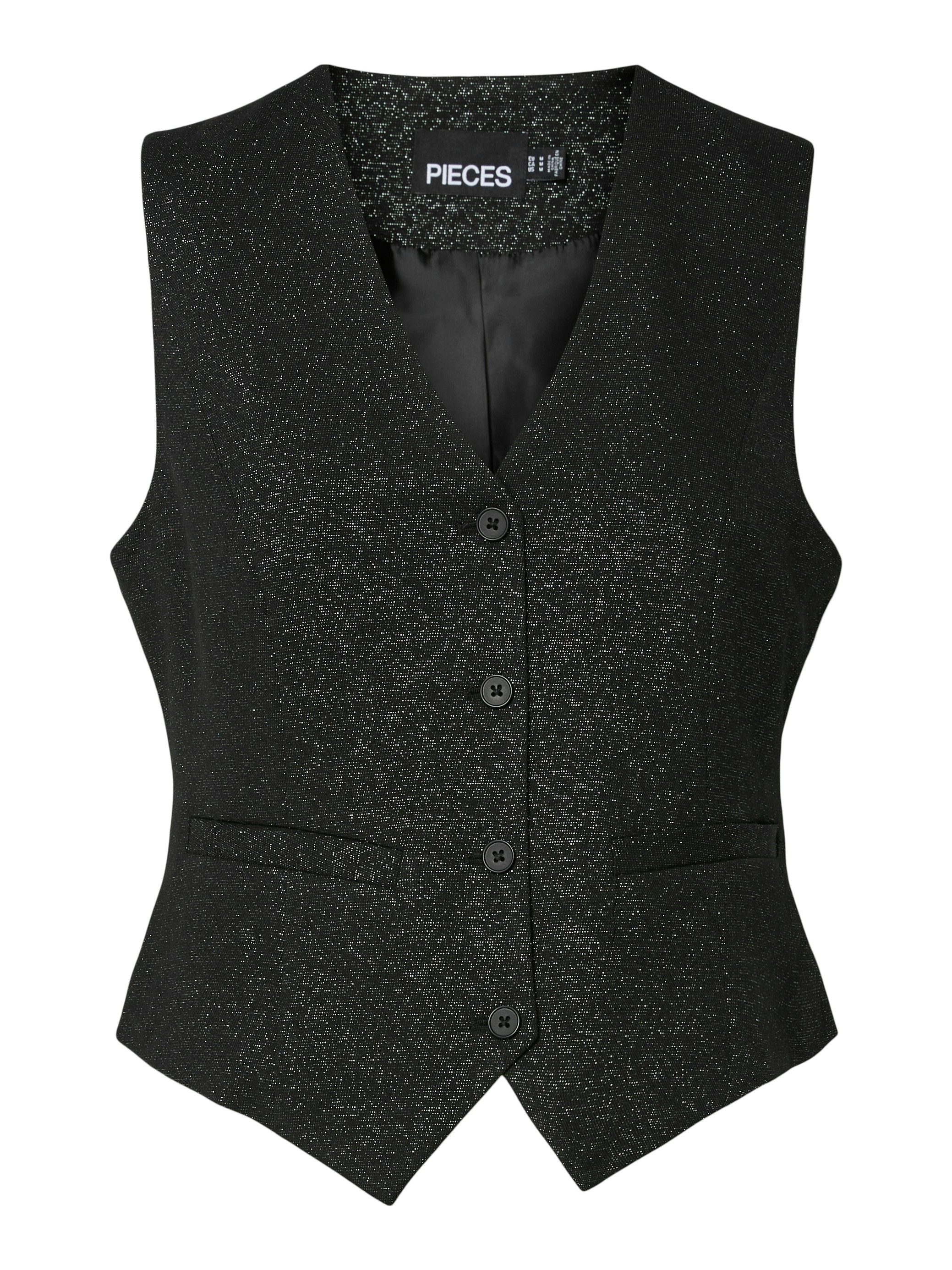 pieces Gilet PCBOSELLA GLITTER VEST NOOS