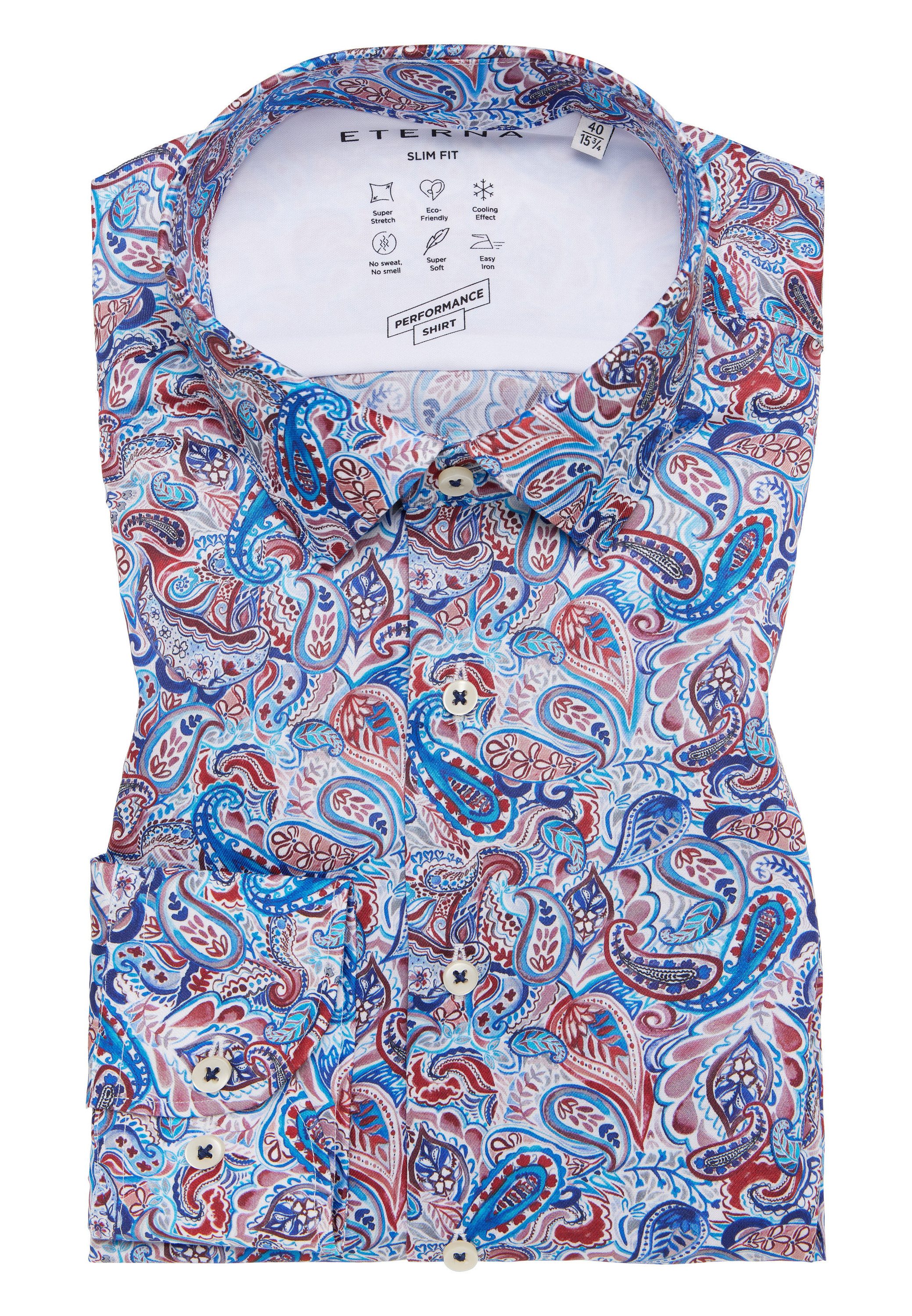 Eterna Overhemd met lange mouwen Slim fit EASY IRON (gemakkelijk te strijken)