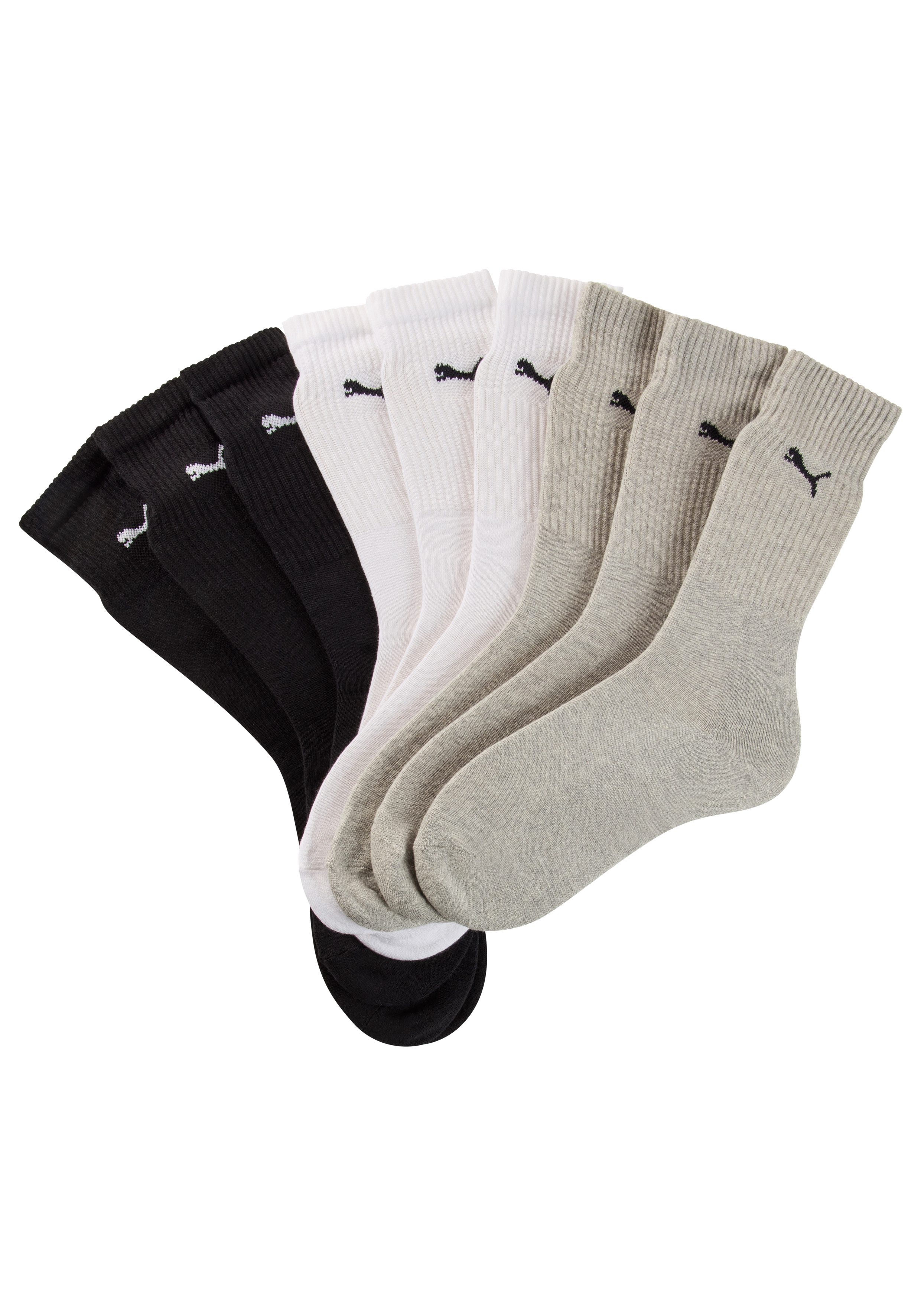 PUMA Sportsokken Tennissokken, ademend, vochtregulerend (9 paar)