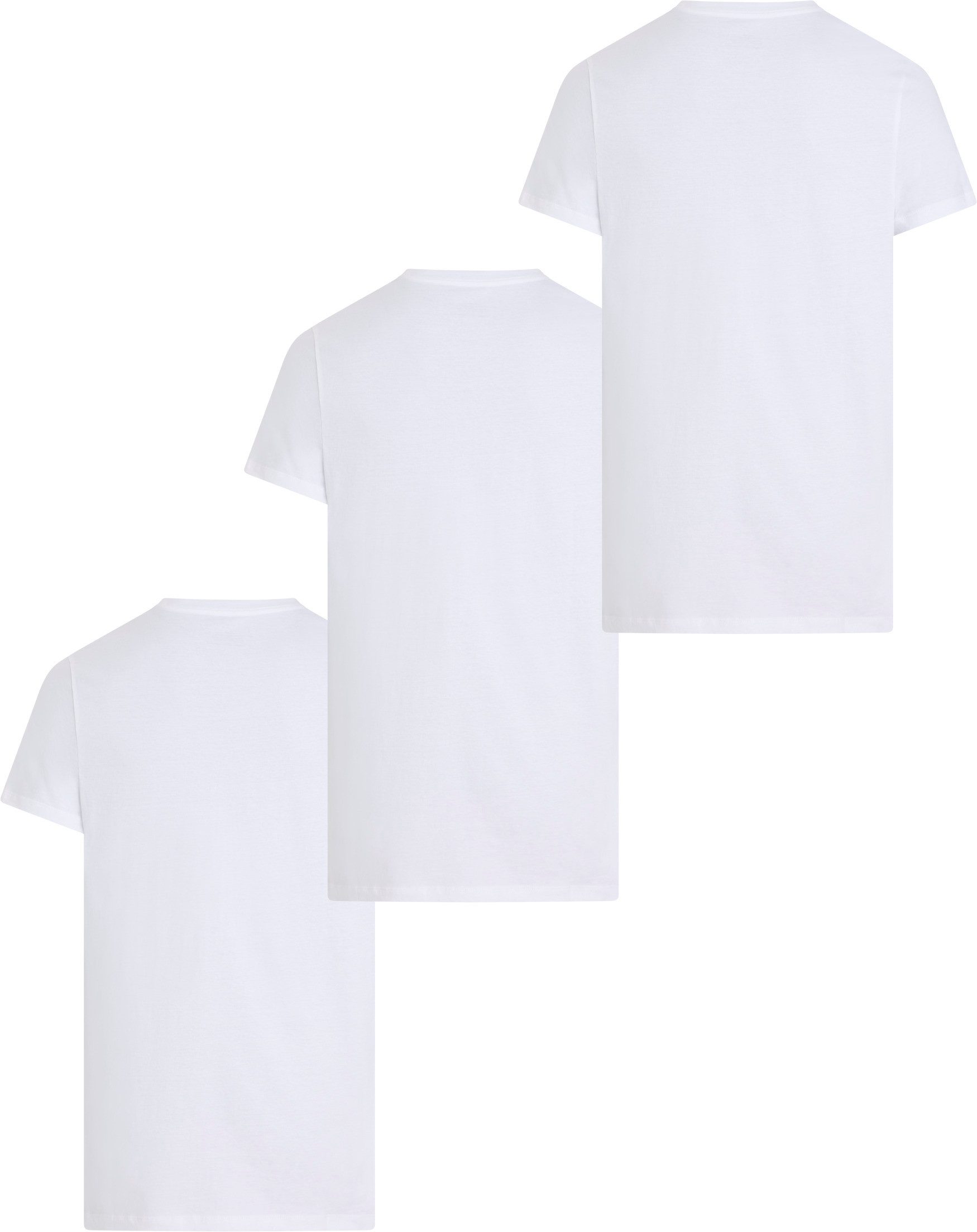 Calvin Klein T-shirt S/S CREW NECK 3PK met geborduurd logo (3-delig, Set van 3)
