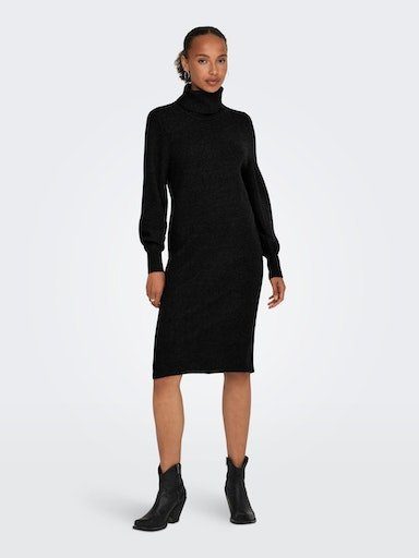 NU 20% KORTING: Only Tricotjurk ONLSASHA L-S ROLLNECK DRESS NCA KNT