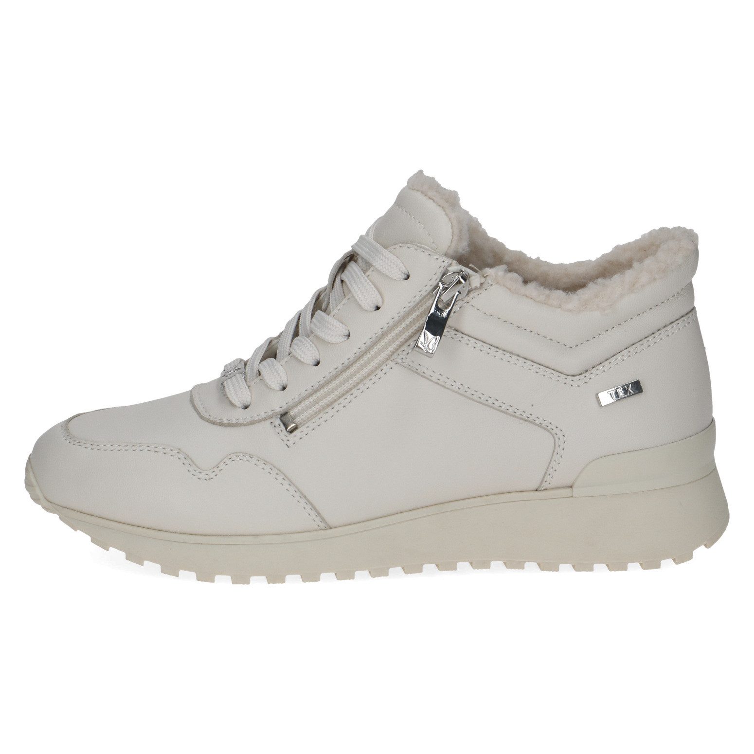 Caprice Sneakers met sleehak winterlaarzen, veterschoenen, high-top sneaker, in comfortabele breedte