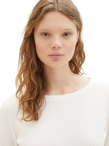 Tom Tailor Denim Sweatshirt bijzonder structuurmotief
