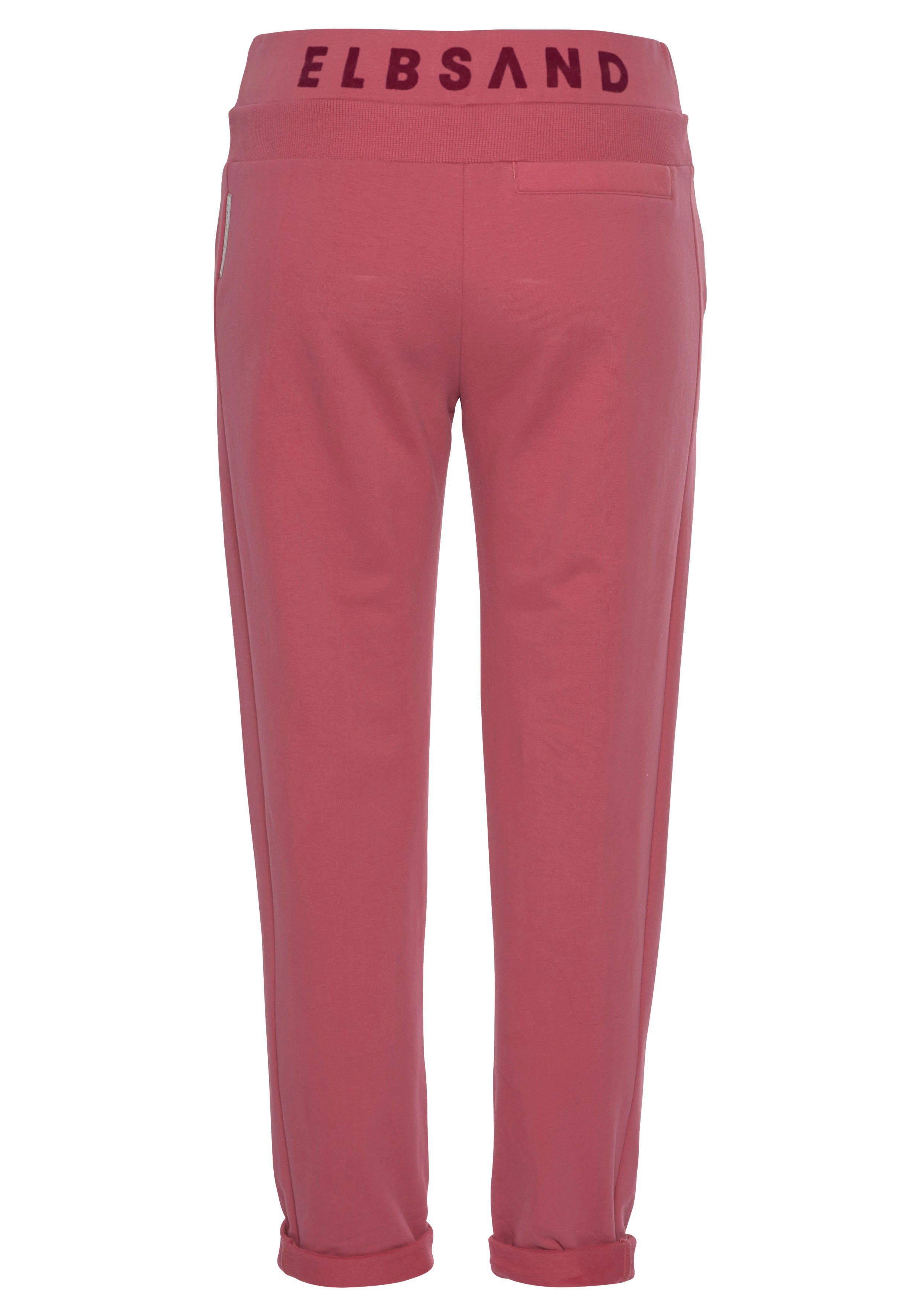Elbsand Sweatbroek Brinja met zakken en brede trekkoorden, joggingbroek, casual pasvorm