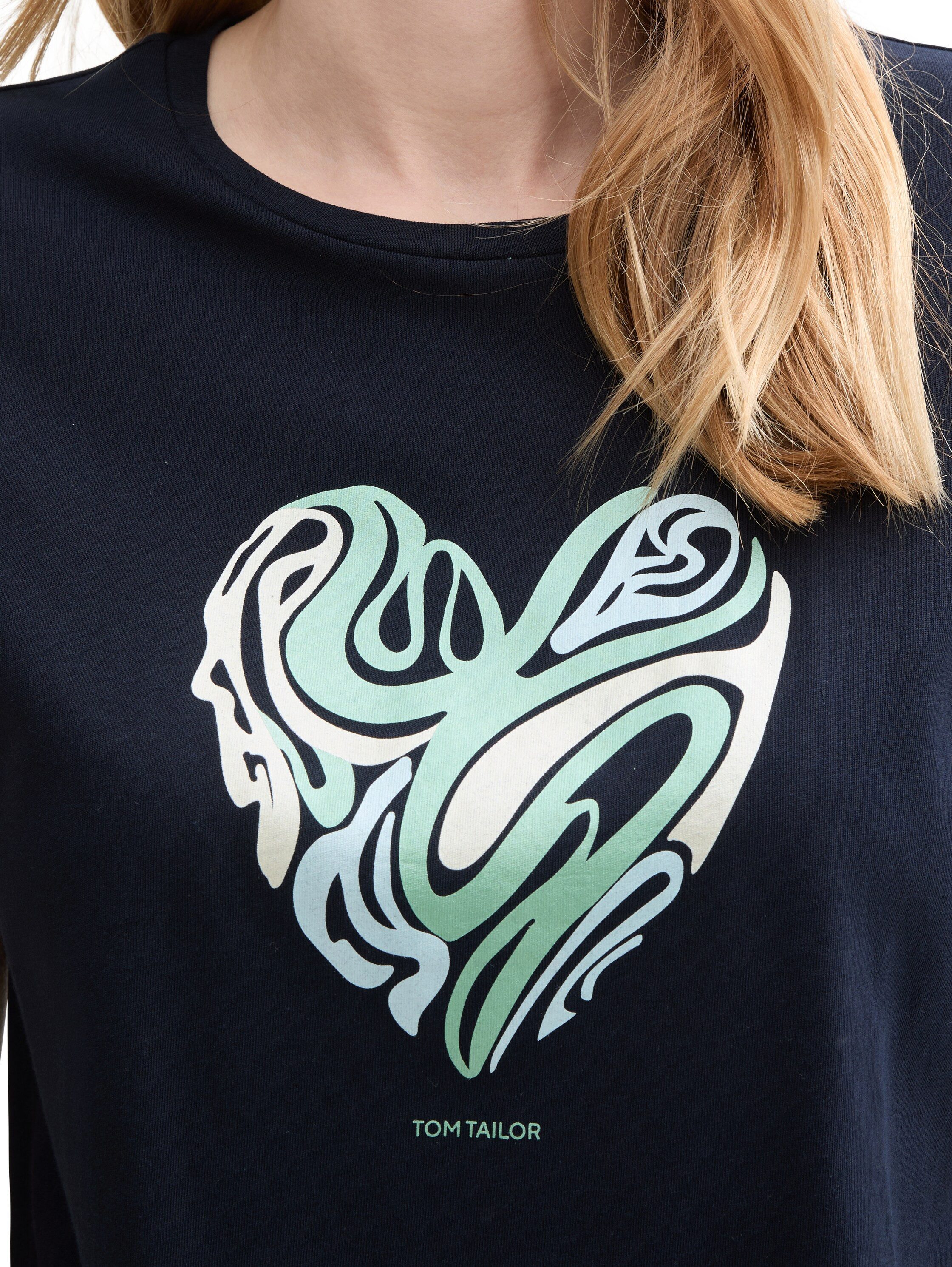 Tom Tailor T-shirt met frontprint