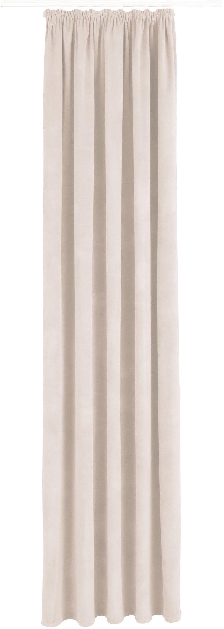 Bruno Banani Gordijn Leroy Velours, effen, monochroom, verschillende maten (1 stuk)