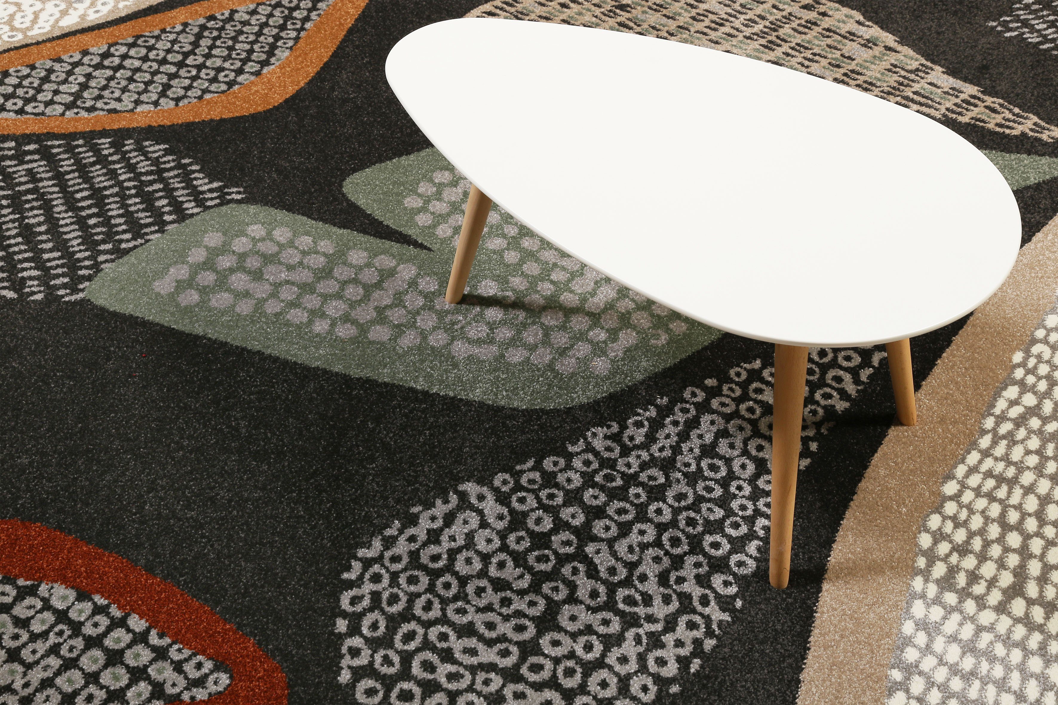 Esprit Vloerkleed Hazel mooi zachte korte pool in een modern design, multicolour, woonkamer
