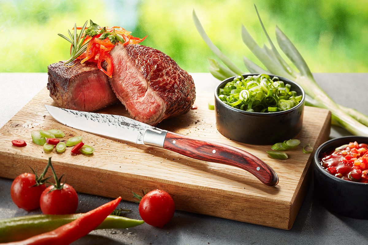 GEFU Steakbestek RANCHO scherpe messen, ergonomisch ontwerp, stijlvol set (set, 7-delig)