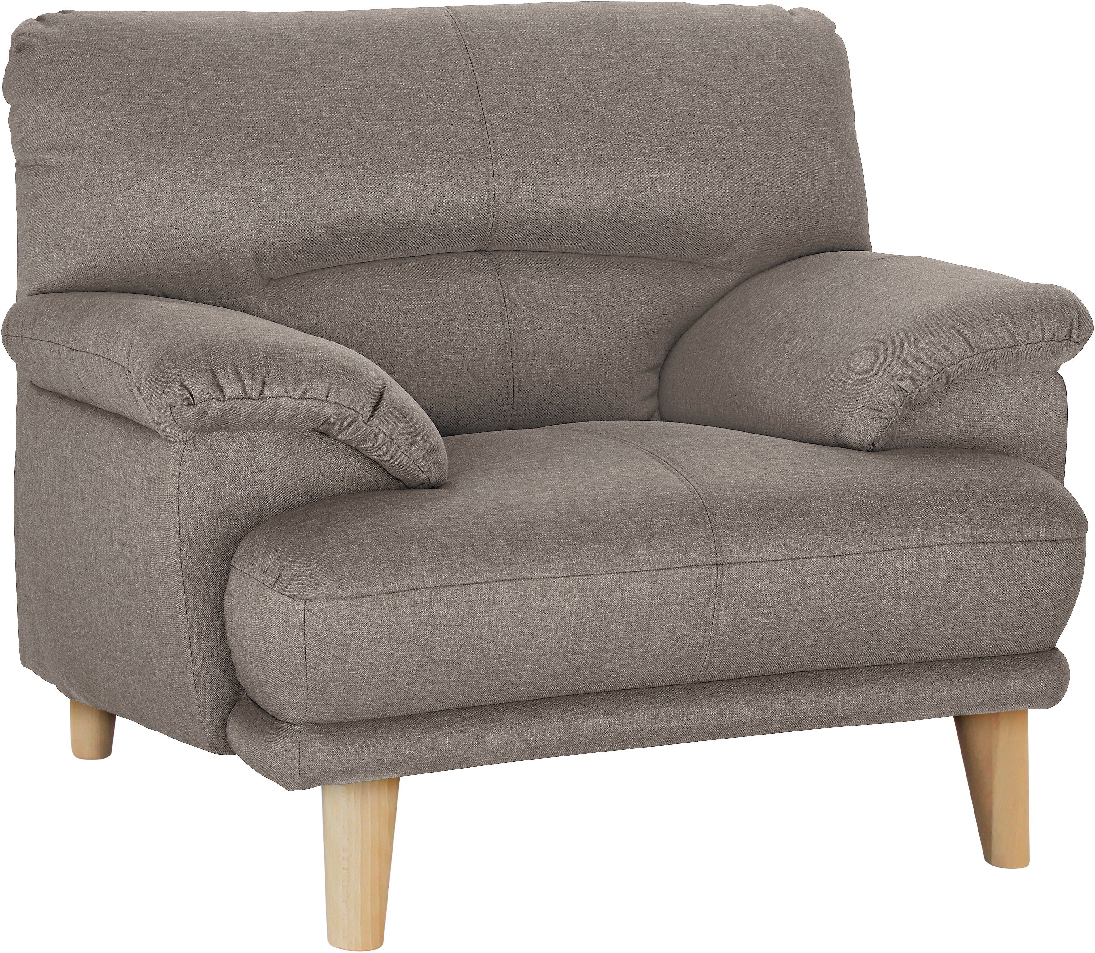 TRENDMANUFAKTUR Fauteuil Cecilia, loungestoel, Italiaans ontwerp, comfortabele armleuningen