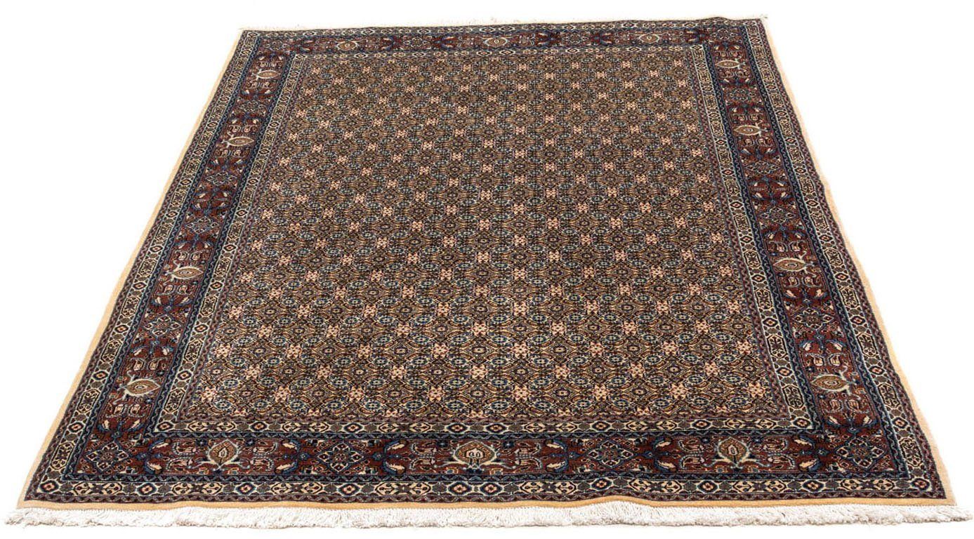 morgenland Wollen kleed Moud velden marone 286 x 197 cm Uniek exemplaar met certificaat