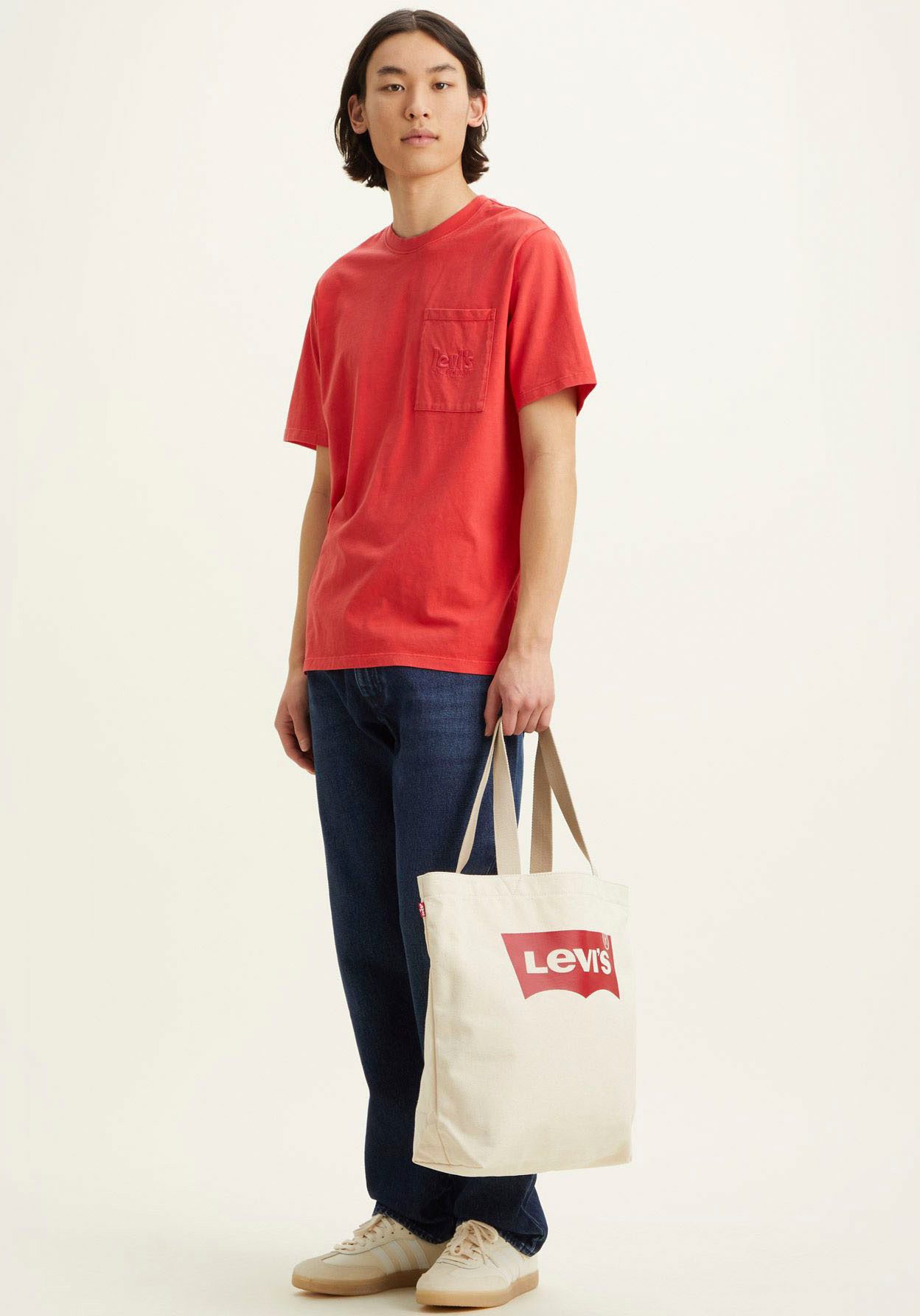 Levi's® Shopper met modieuze logoprint handtas dames tas dames handtas