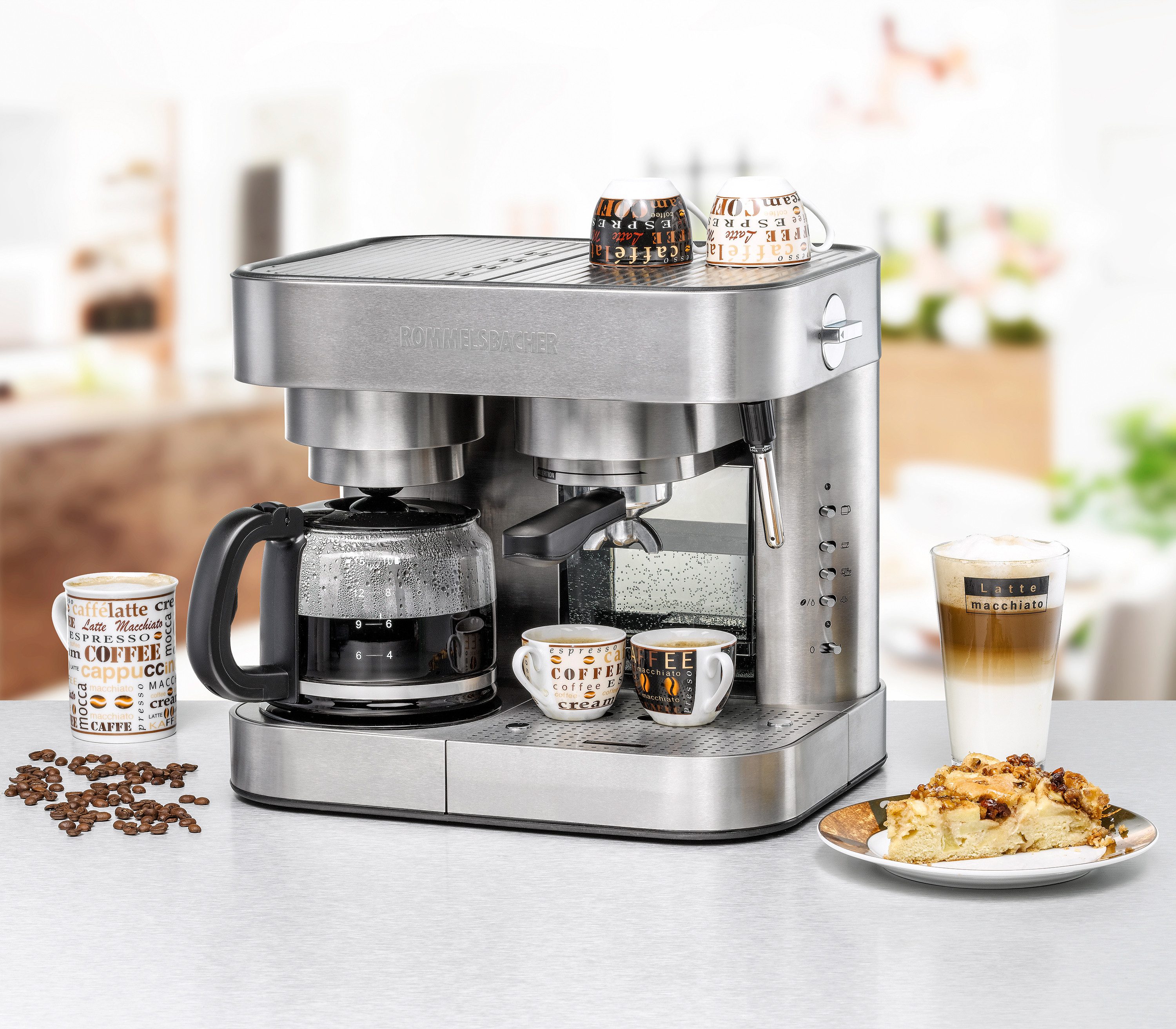 Rommelsbacher Espressomachine , Kaffeemaschine EKS 3010
