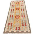 morgenland loper kelim maimene nomadisch 200 x 62 cm omkeerbaar tapijt bruin